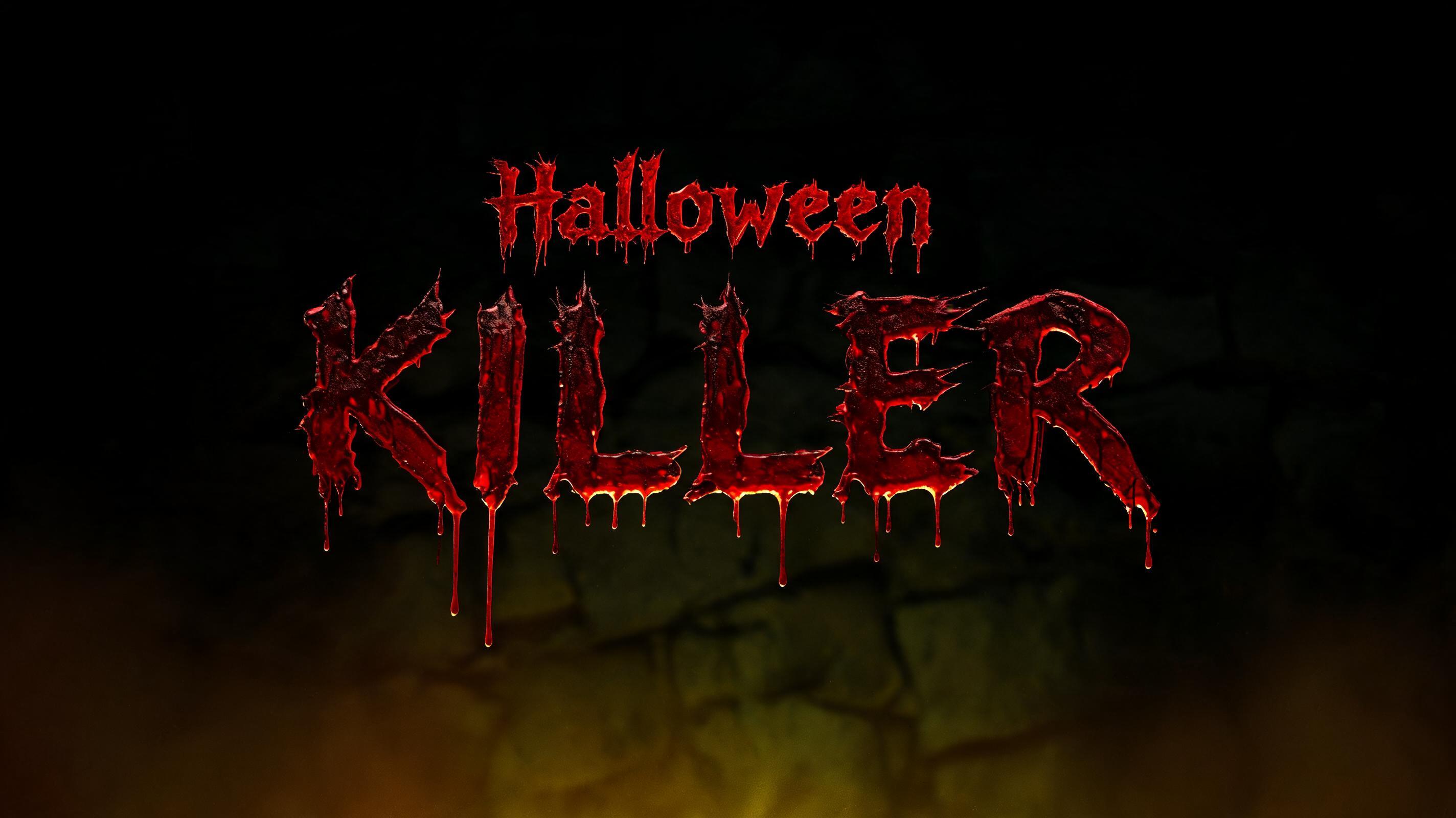 "Halloween kILLER" — Horror | AI Text Effect Generator