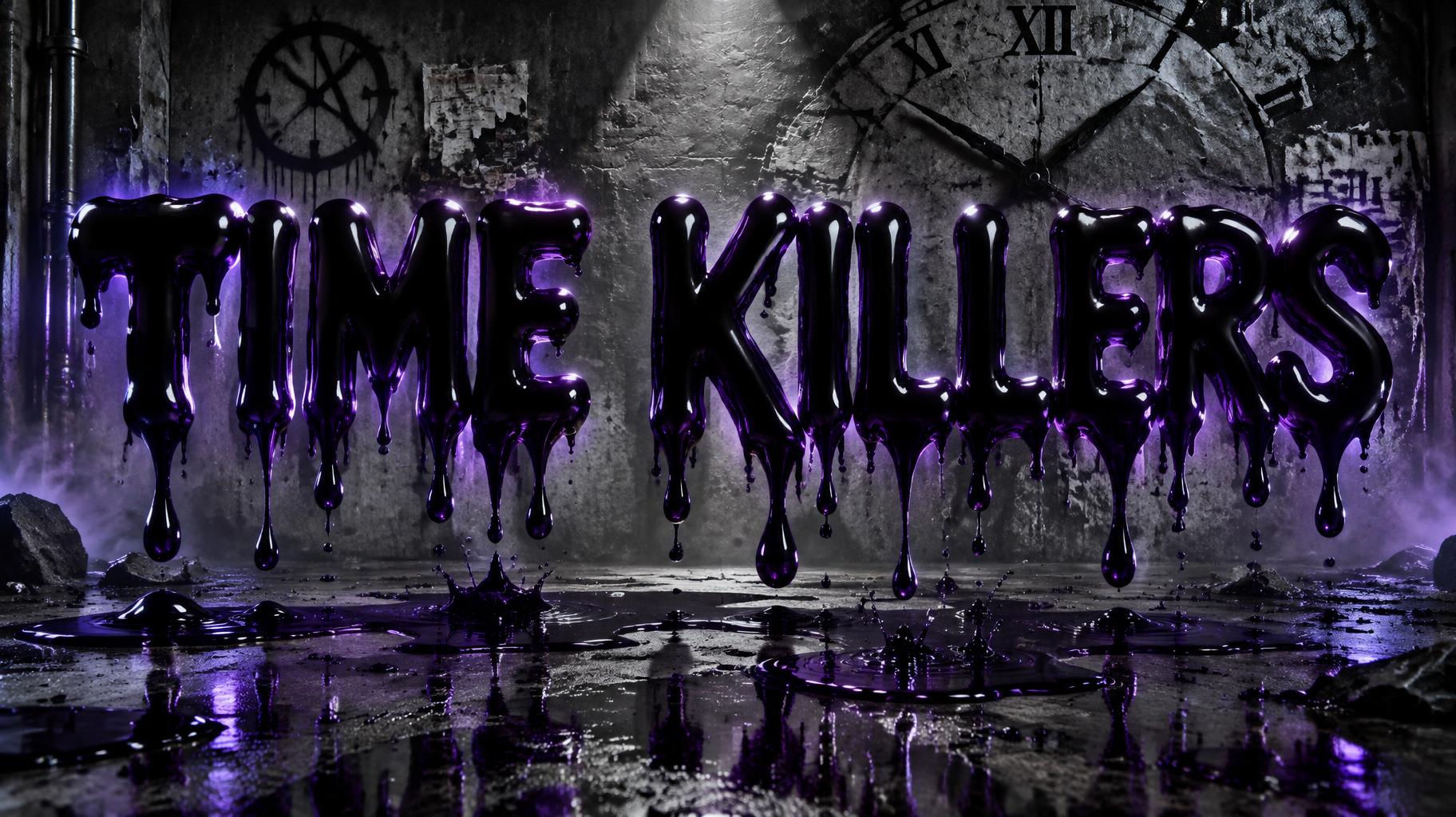 "TIME KILLERS" — Drip Font | AI Text Effect Generator