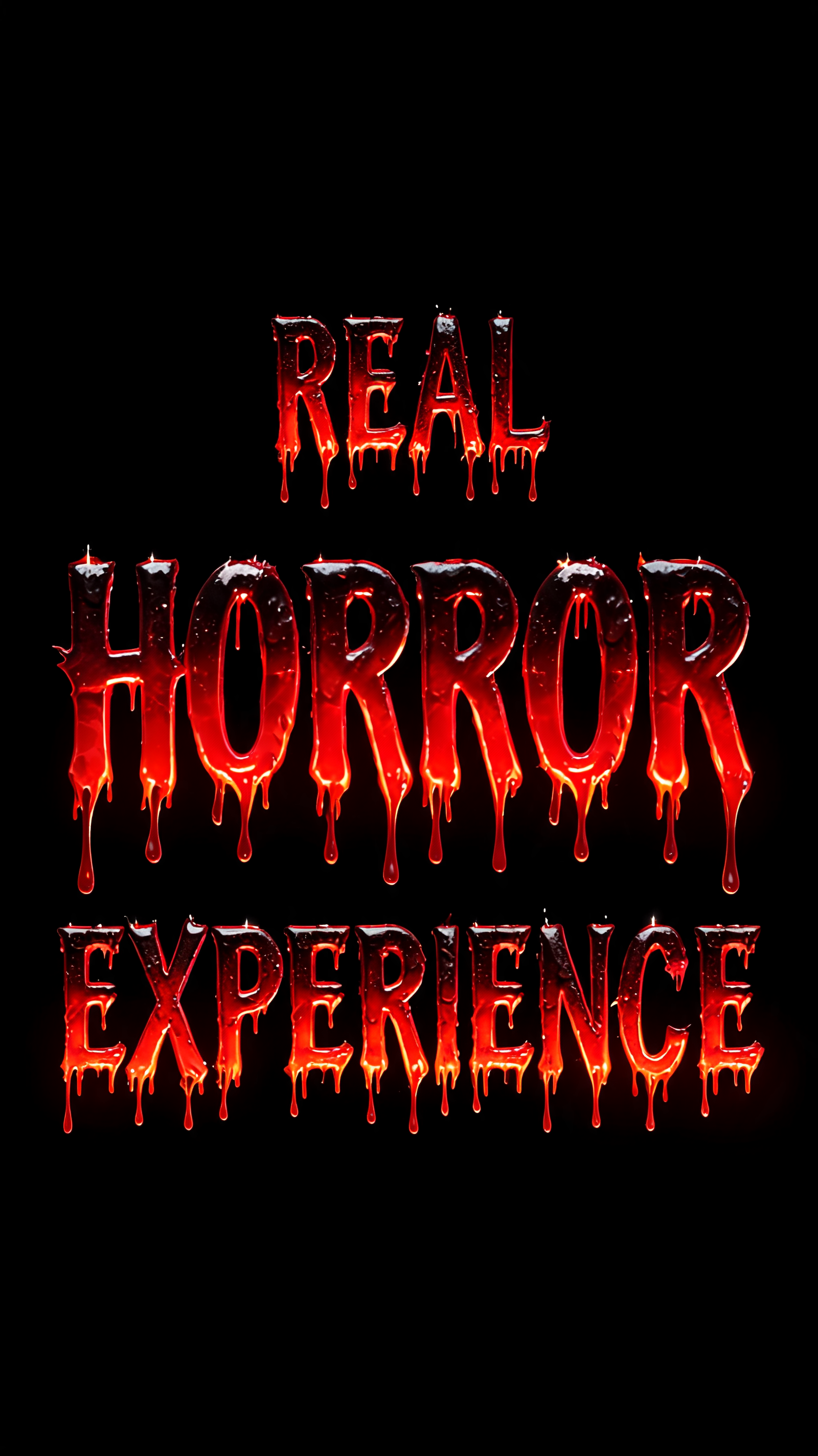 "Real Horror Experience" — Horror | AI Text Effect Generator