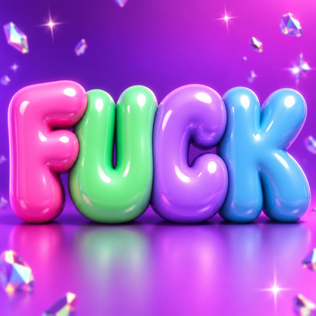 "FUCK" — 3d Bold Inflated | AI Text Effect Generator