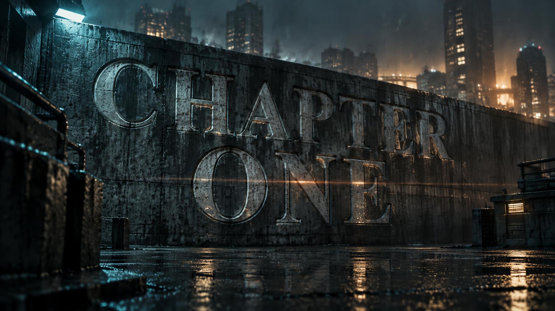 "CHAPTER ONE" — Cinematic Netflix | AI Text Effect Generator