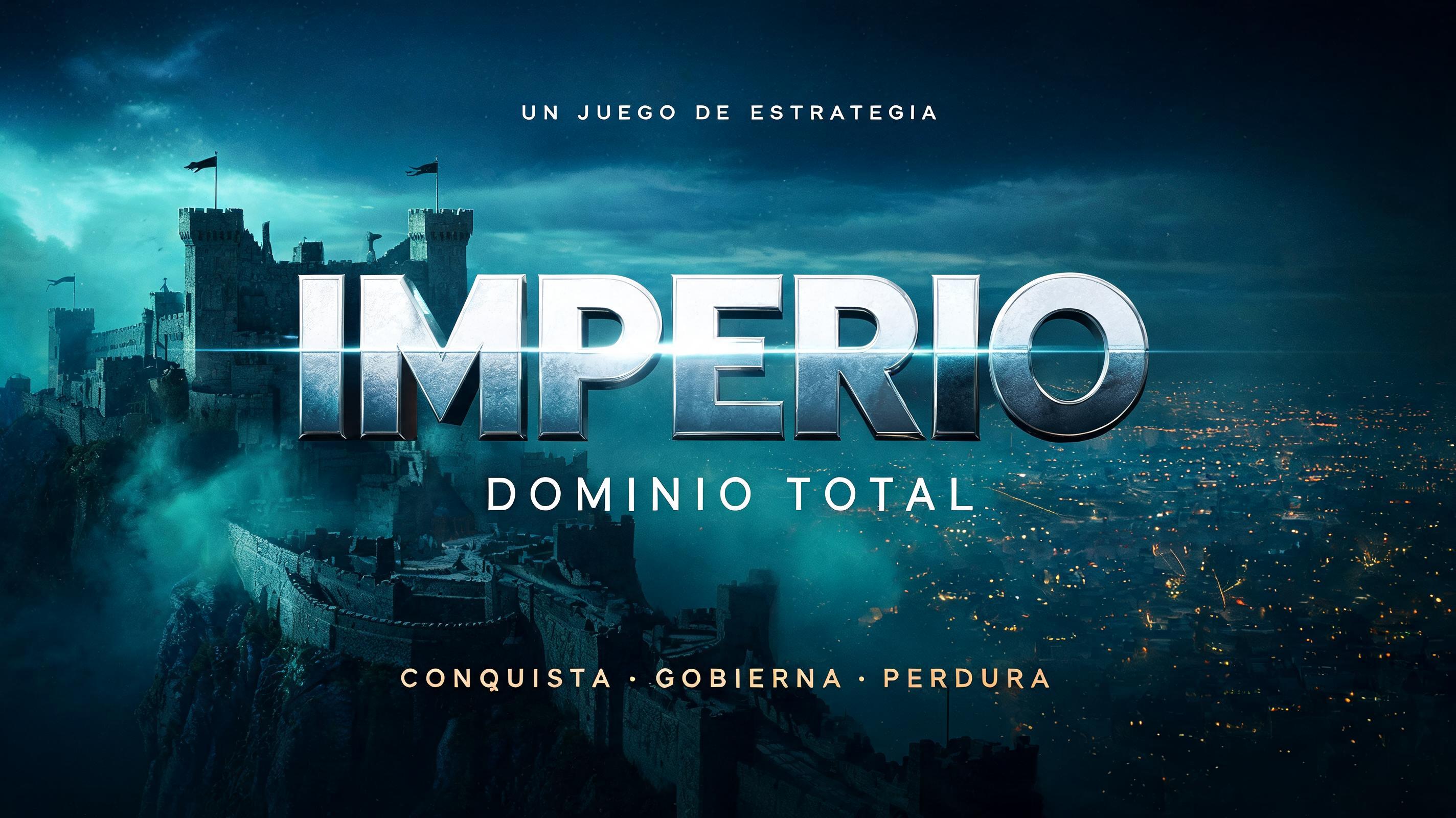 "IMPERIO
DOMINIO TOTAL
UN JUEGO DE ESTRATEGIA
CONQUISTA · GOBIERNA · PERDURA" — Cinematic Netflix | AI Text Effect Generator