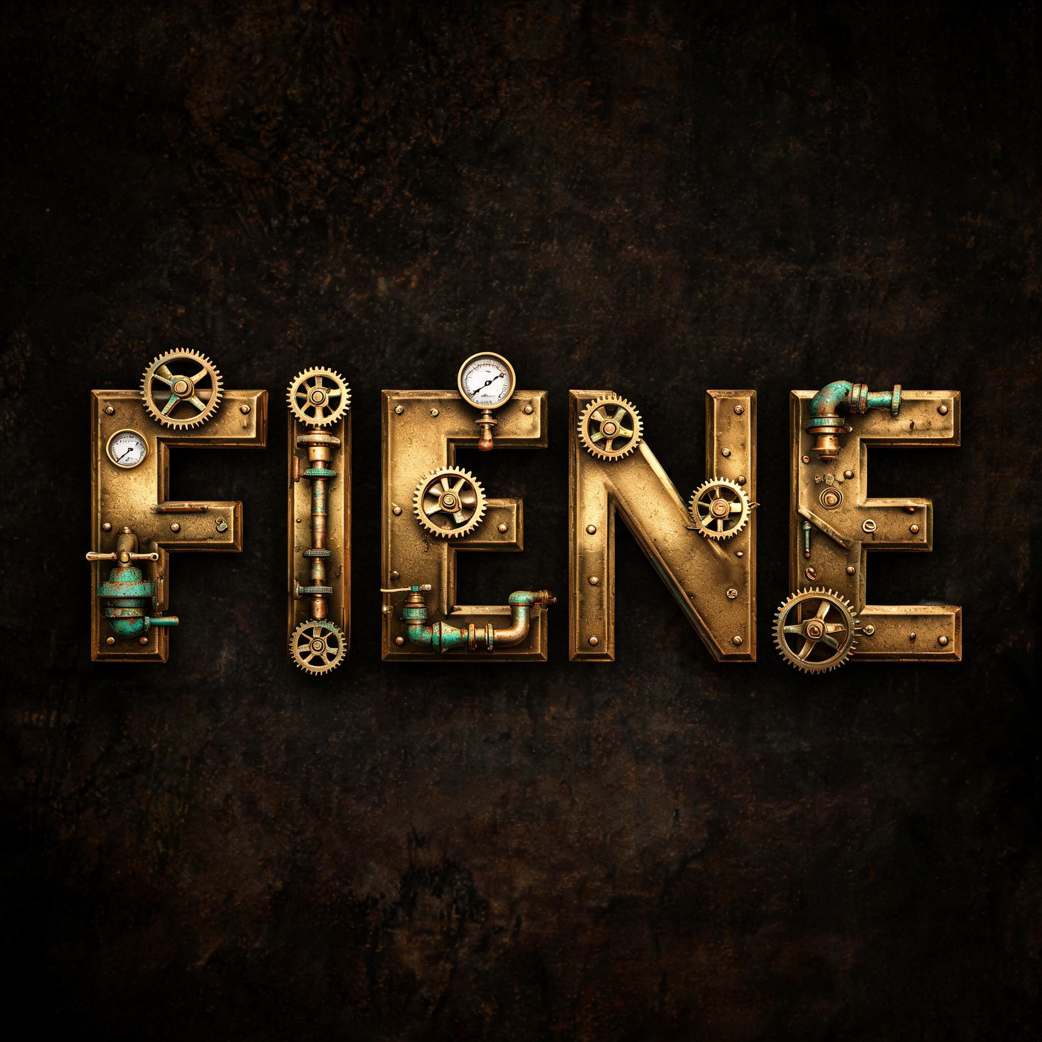 "FIENE" —  | AI Text Effect Generator
