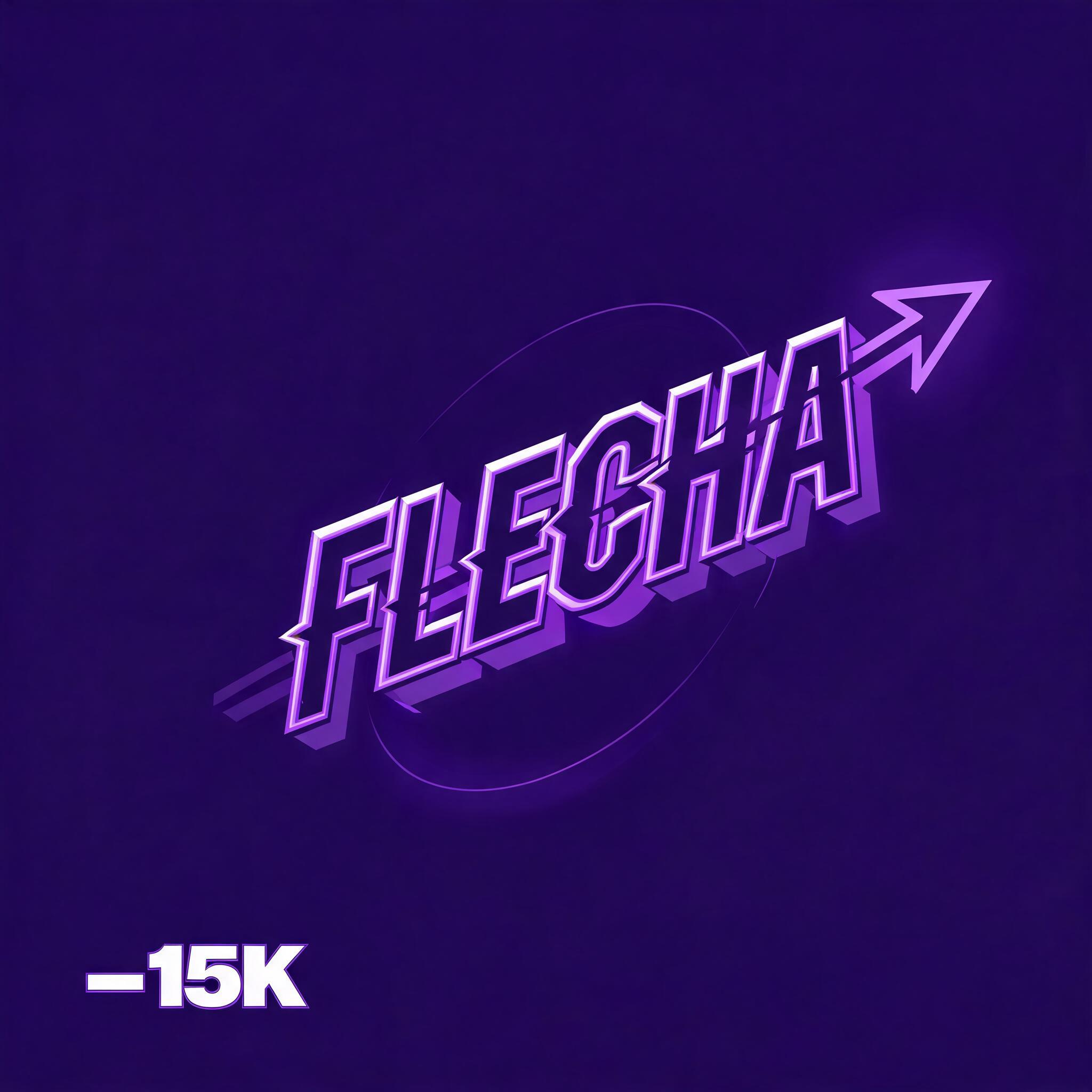 "FLECHA
−15K" — Post Apocalyptic text effect