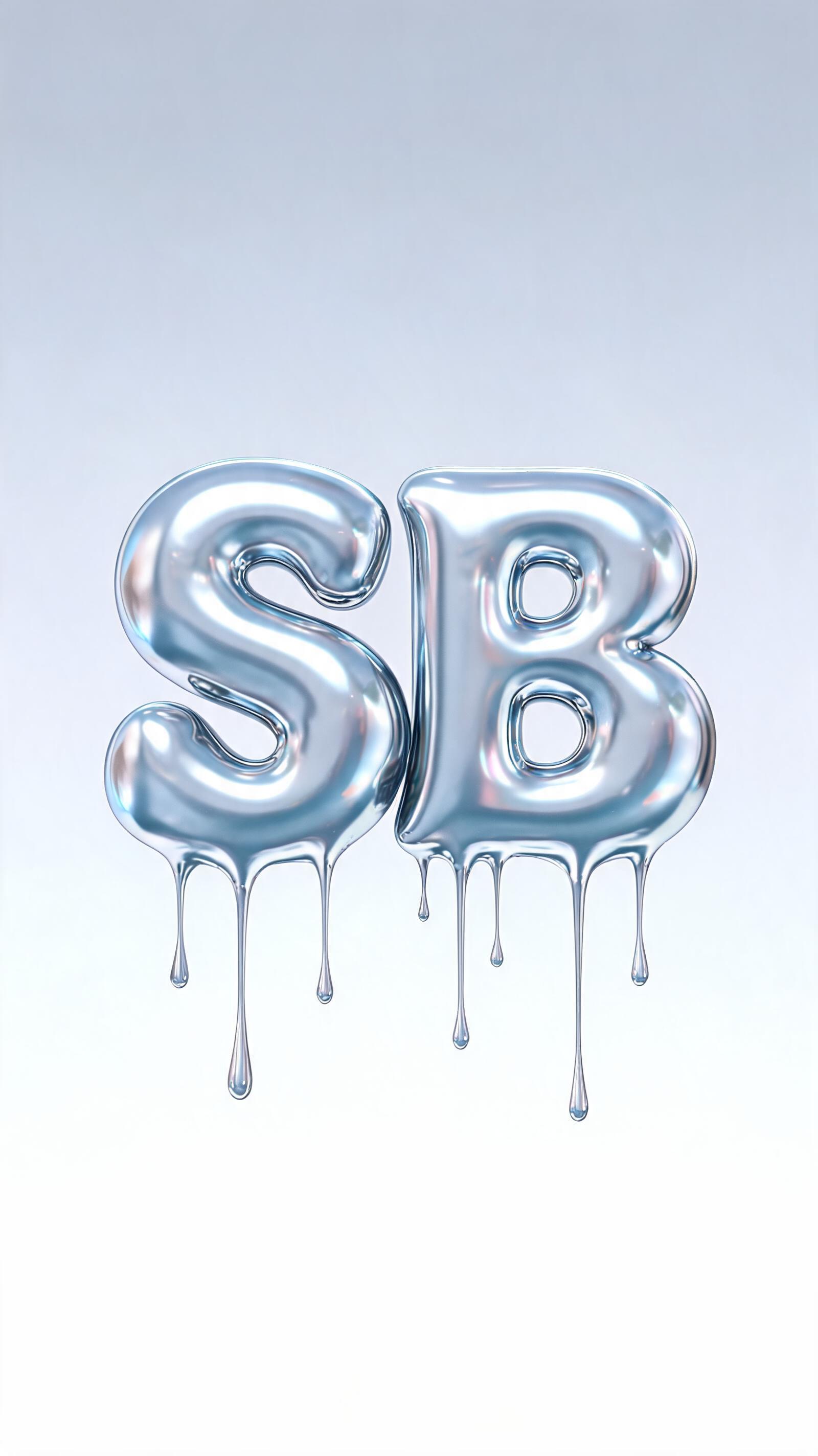 "SB" — Y2k Liquid | AI Text Effect Generator