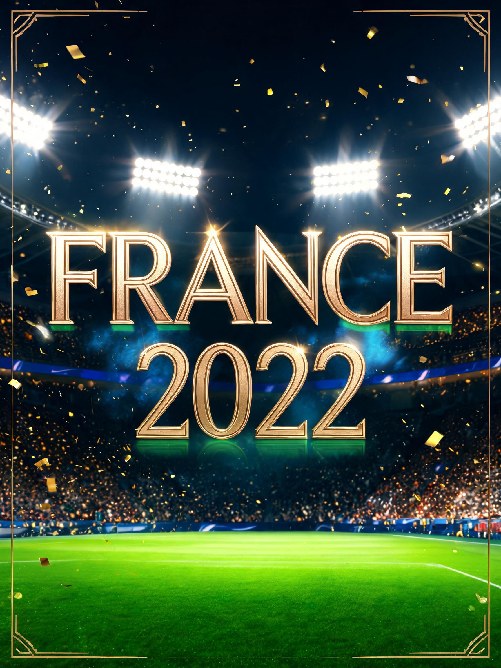 "France 2022" — Sports Football | AI Text Effect Generator
