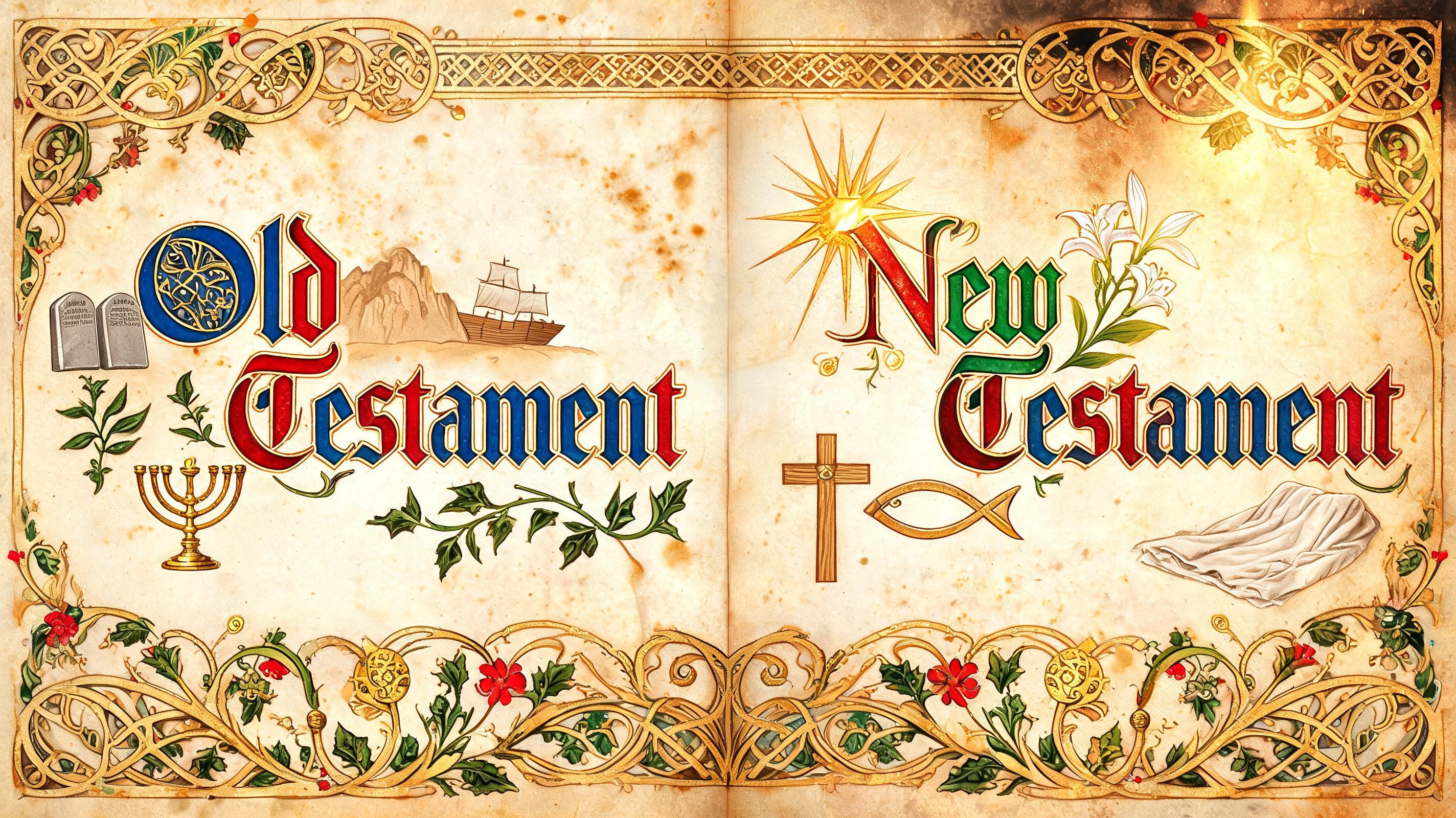 "Old Testament      New Testament" — Medieval | AI Text Effect Generator