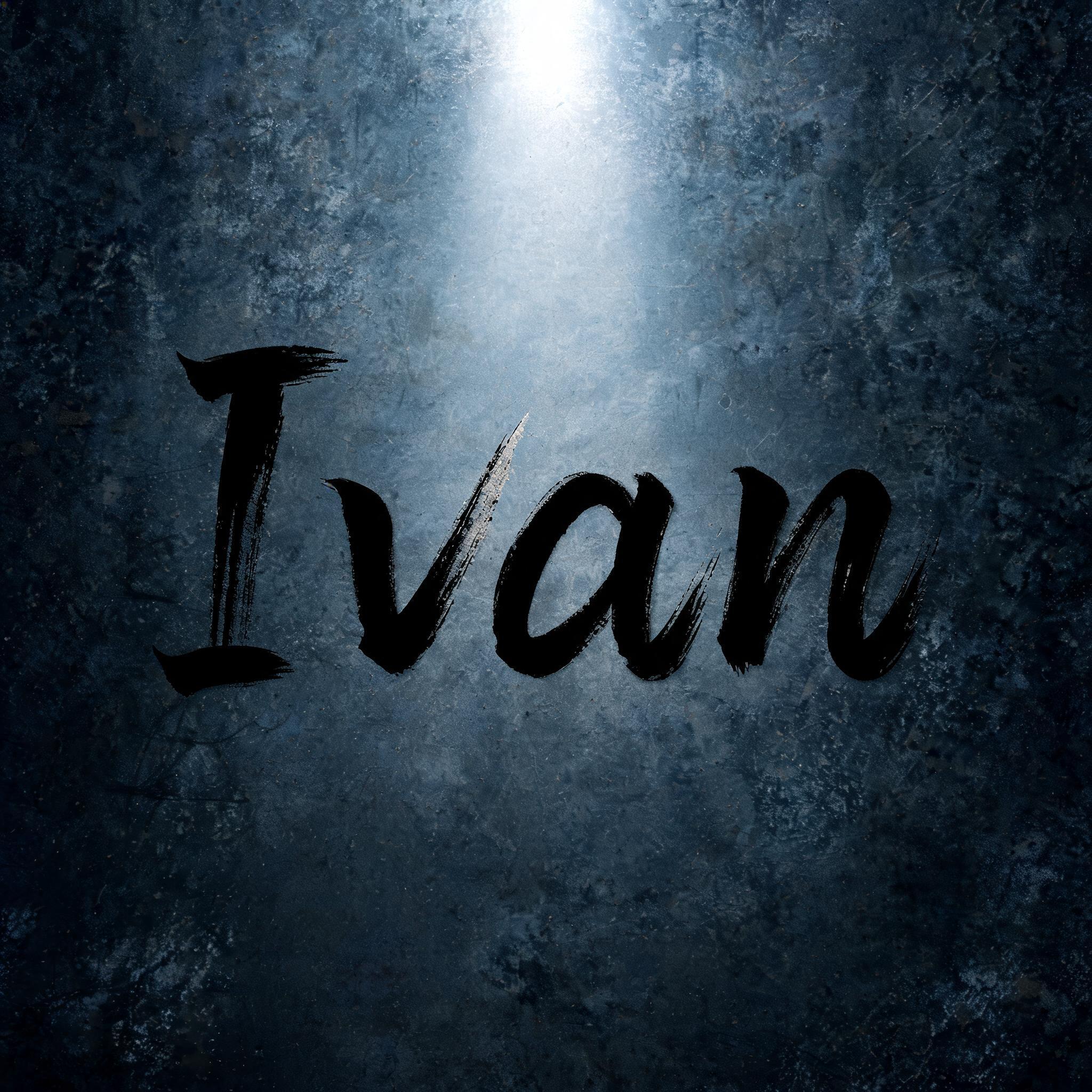 "Ivan" — Brush Japanese Ink | AI Text Effect Generator