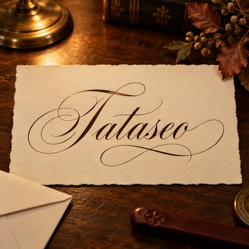 "Tataseo" —  | AI Text Effect Generator