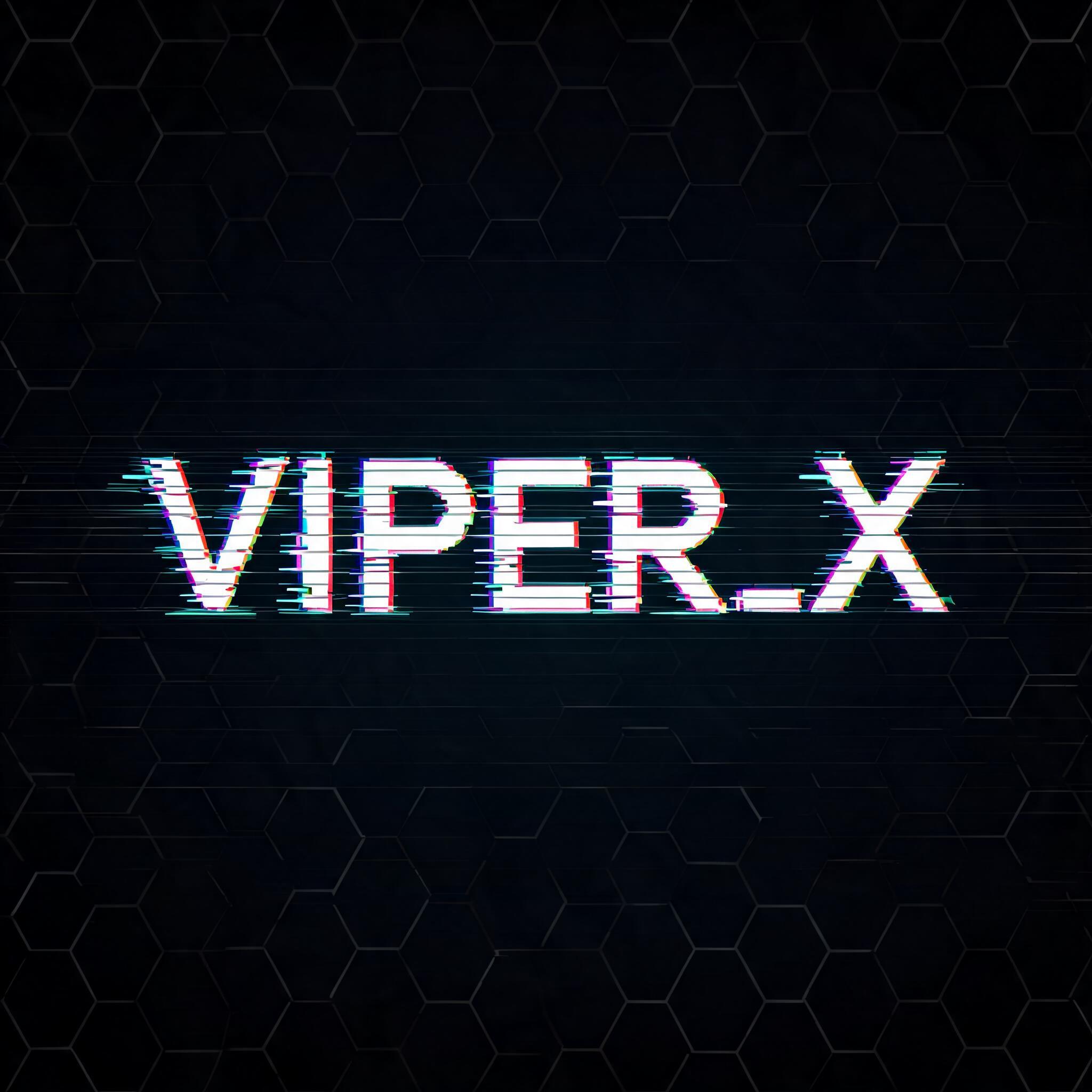 "VIPER_X" — Glitch text effect