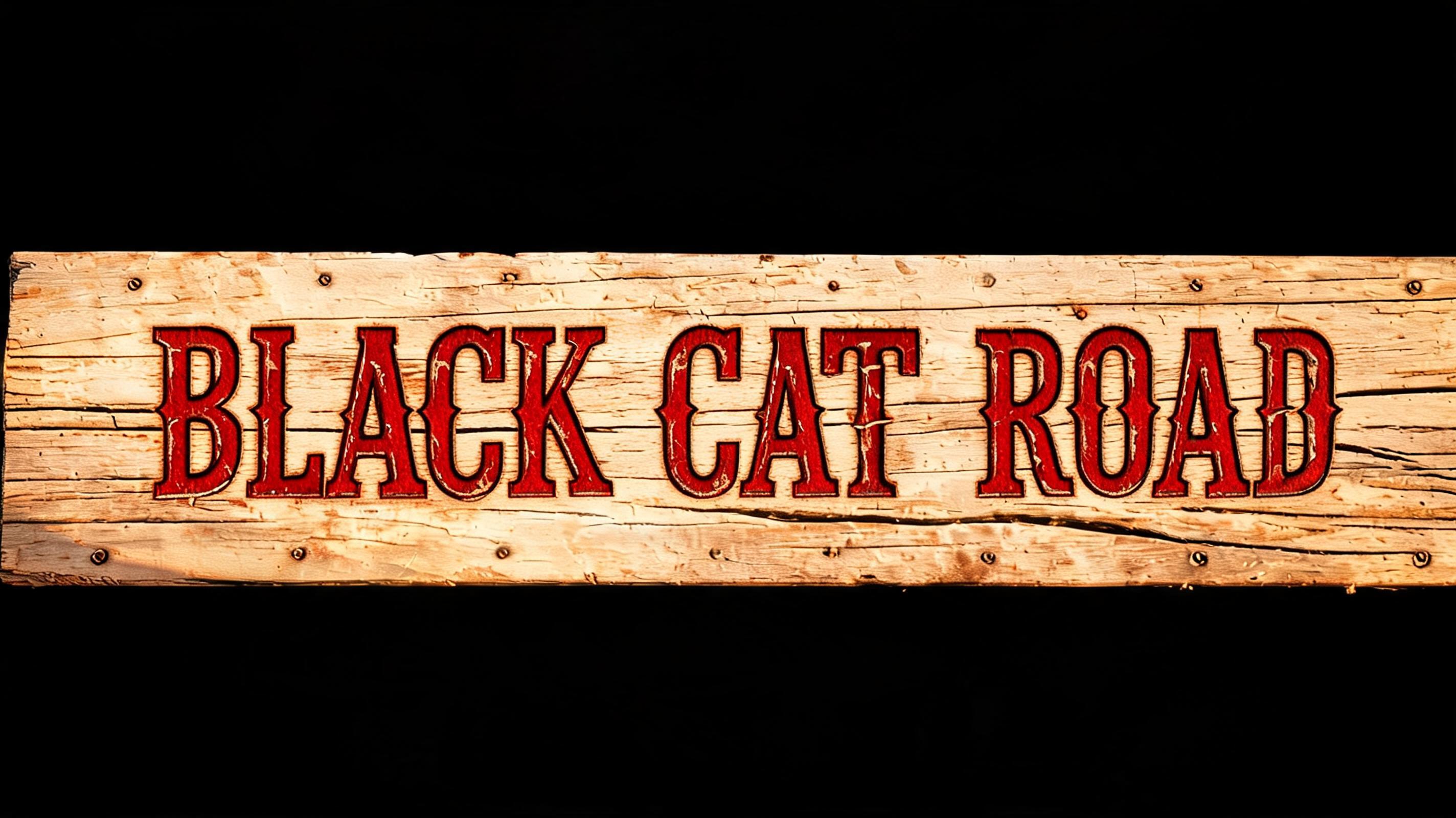 "BLACK CAT ROAD" — Western | AI Text Effect Generator
