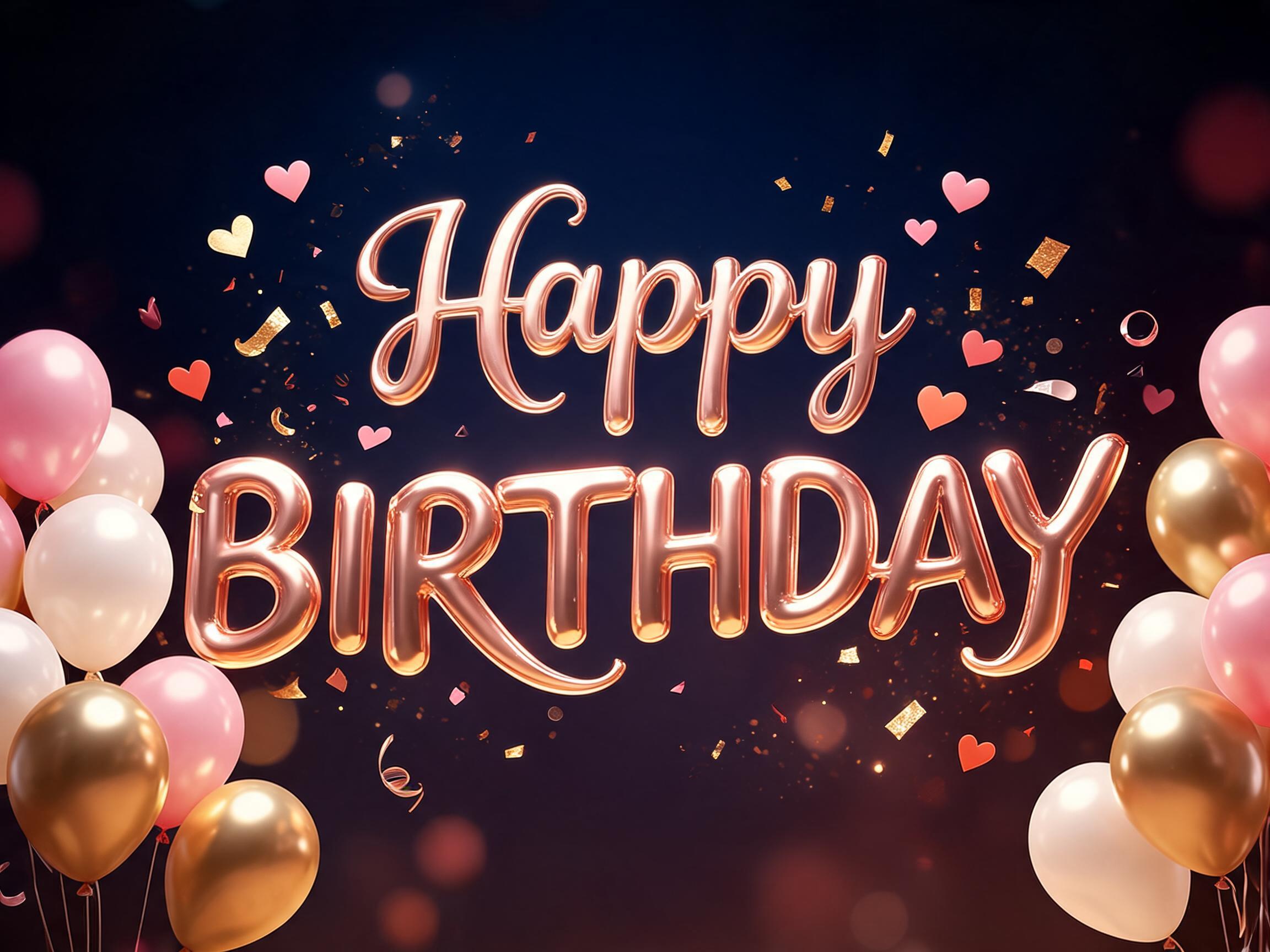 "HAPPY BIRTHDAY" — Birthday | AI Text Effect Generator