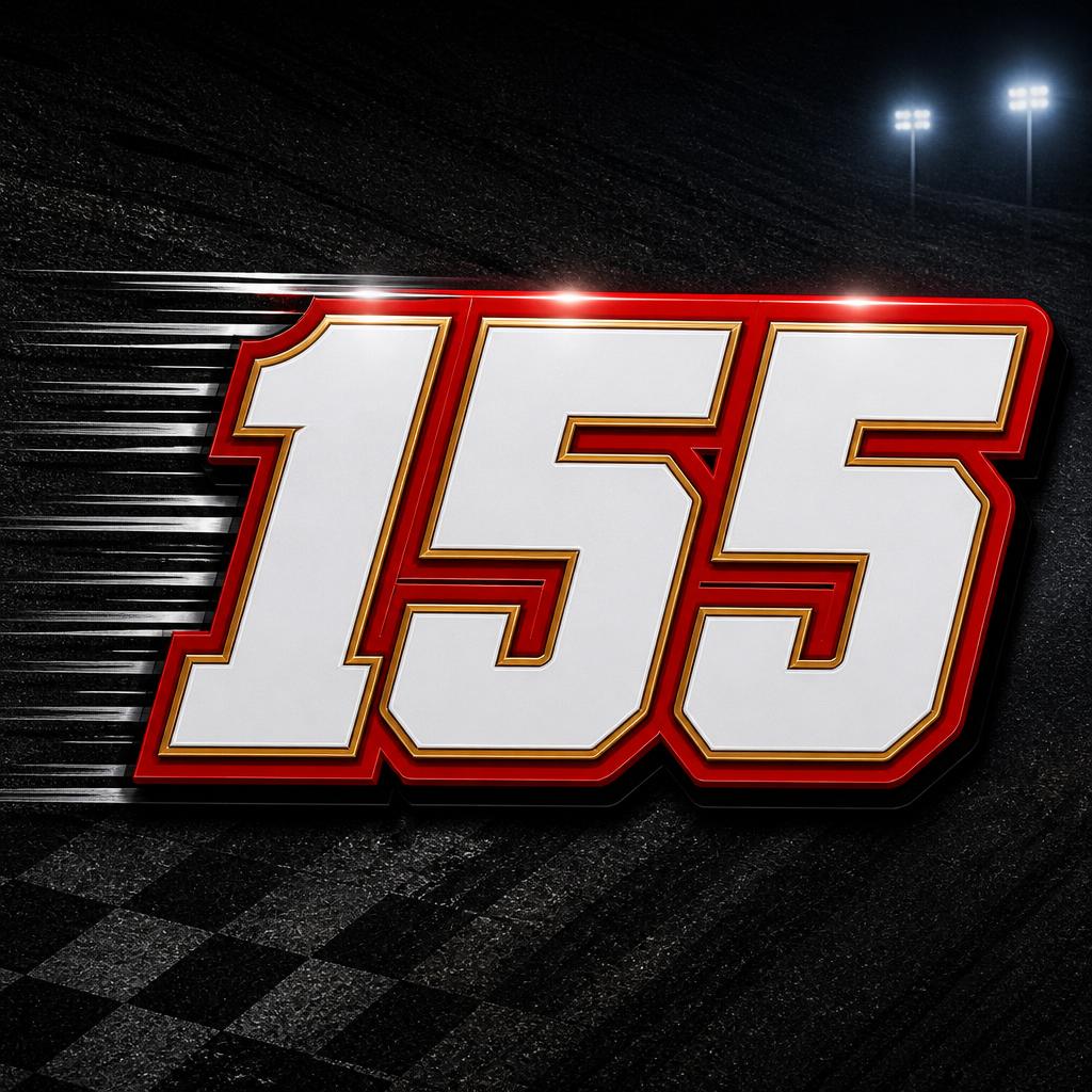 "155" — Racing | AI Text Effect Generator
