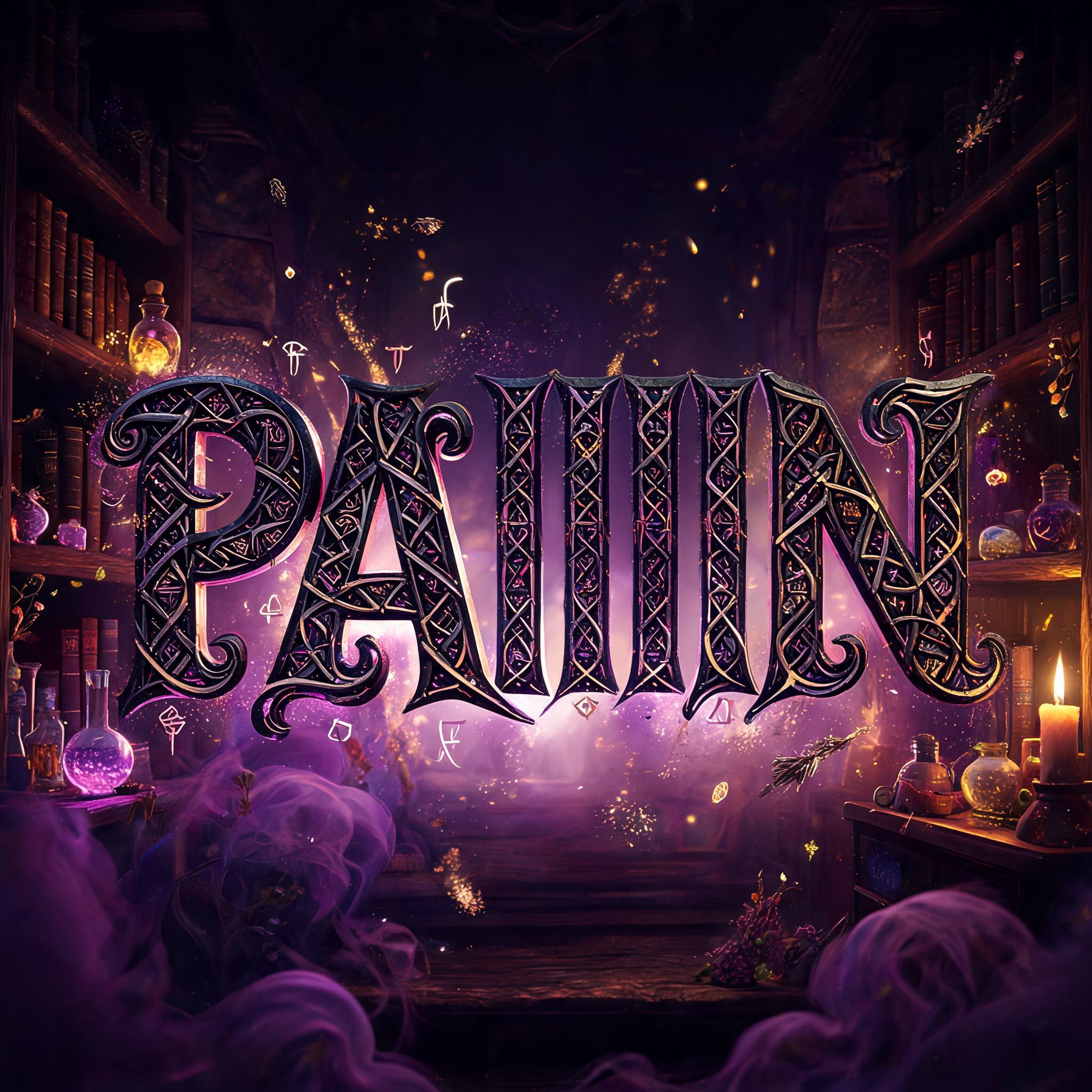"PAIIIIIN" — Magic Fantasy | AI Text Effect Generator