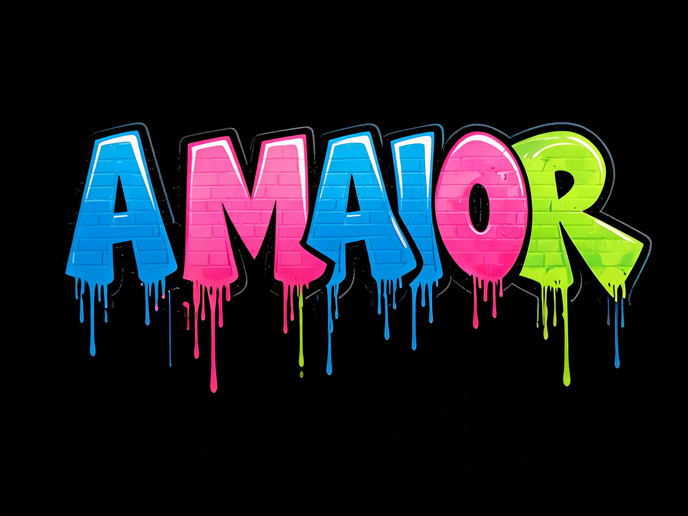 "A MAIOR" — Graffiti | AI Text Effect Generator