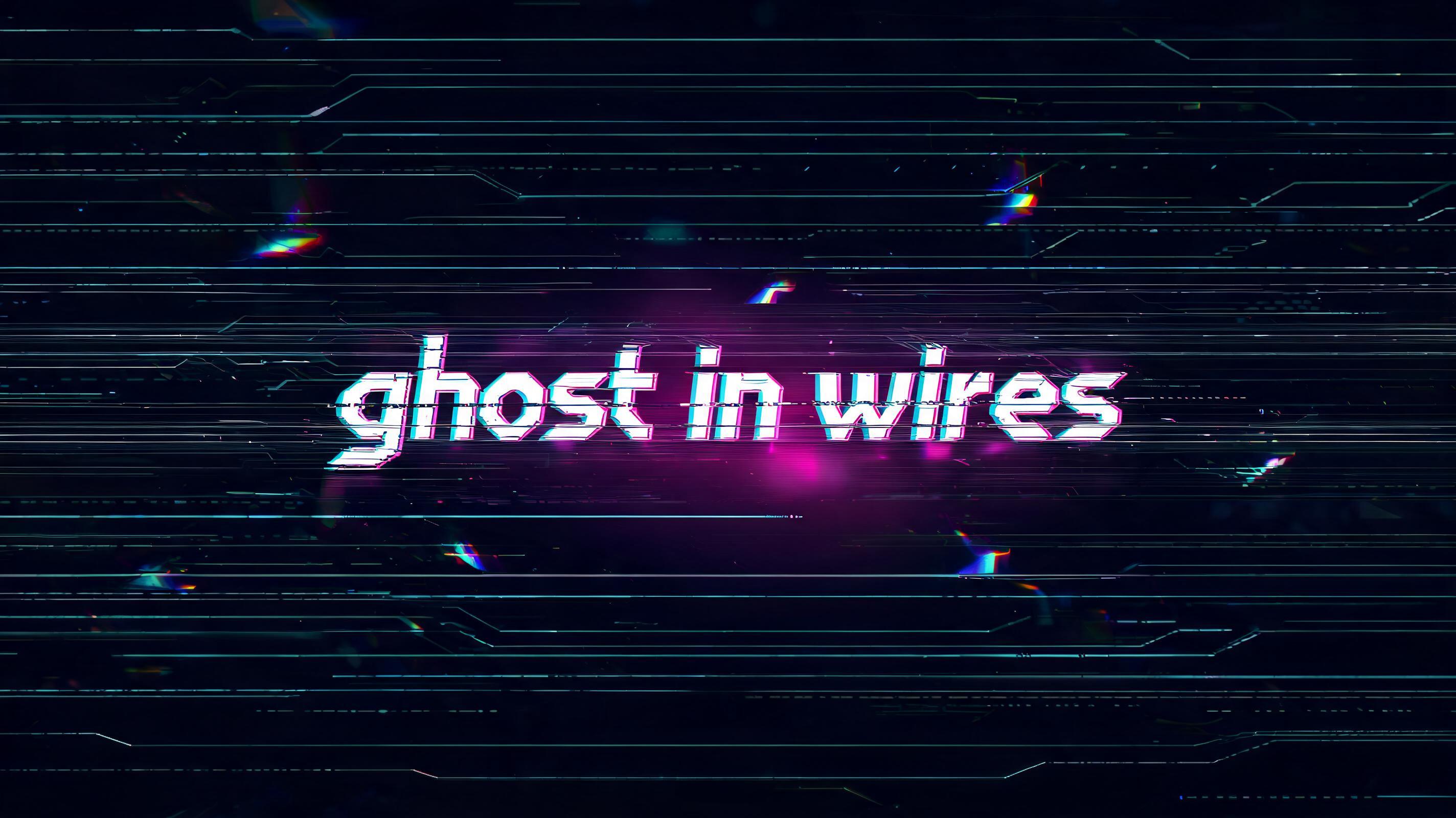 "ghost in wires" — Cyberpunk | AI Text Effect Generator
