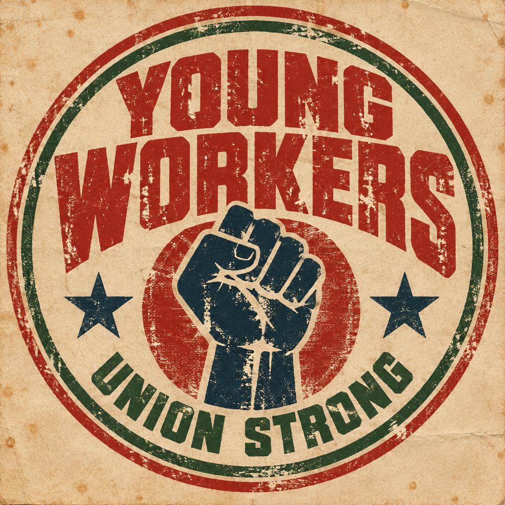 "YOUNG WORKERS,
UNION STRONG" — Vintage | AI Text Effect Generator
