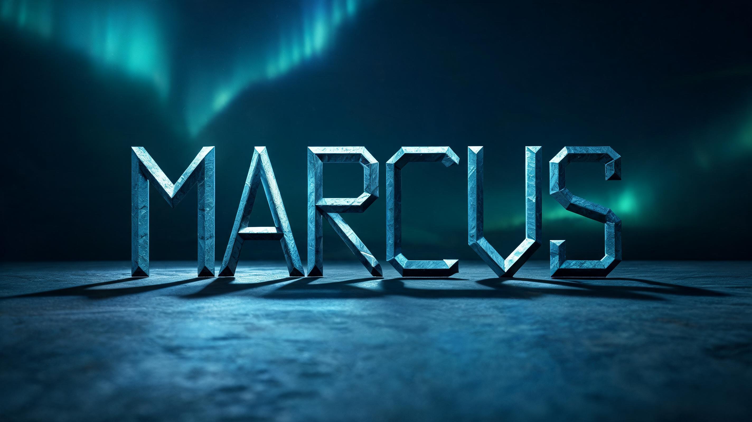 "MARCUS" — Viking Runic | AI Text Effect Generator