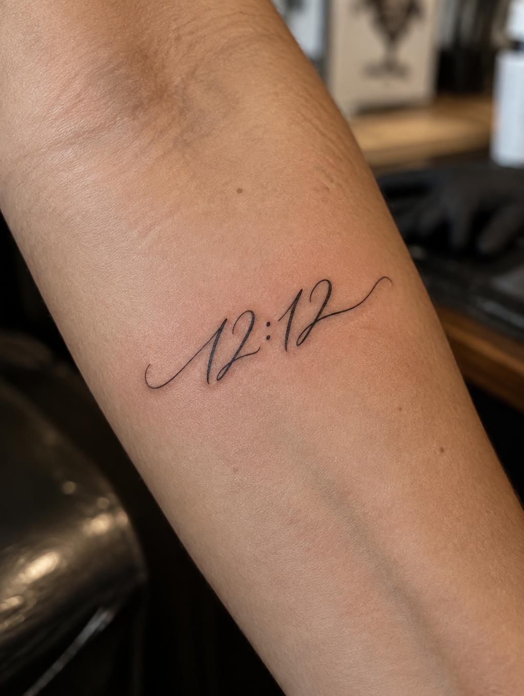 "12:12" — Tattoo | AI Text Effect Generator
