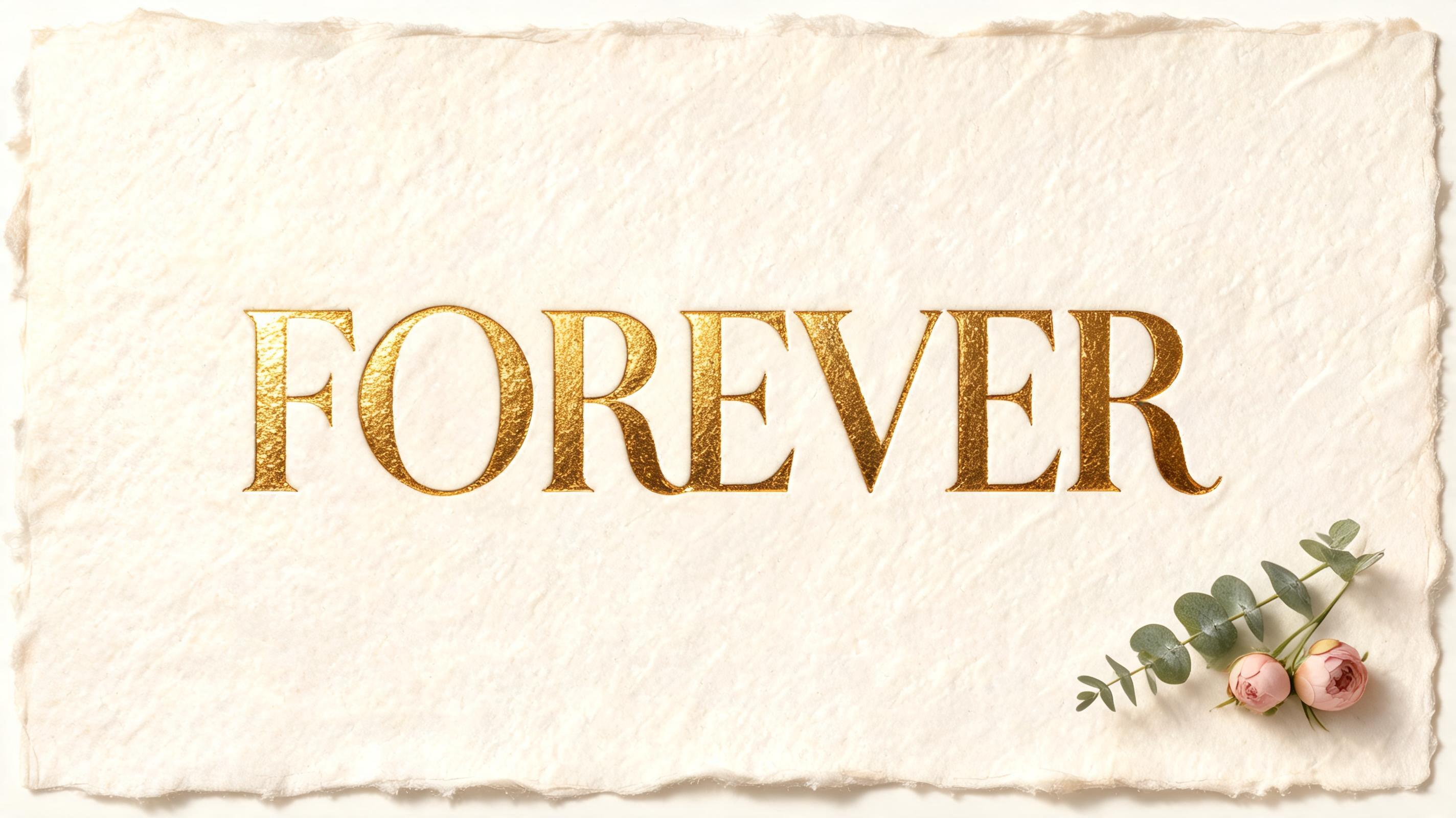 "FOREVER" — Wedding | AI Text Effect Generator
