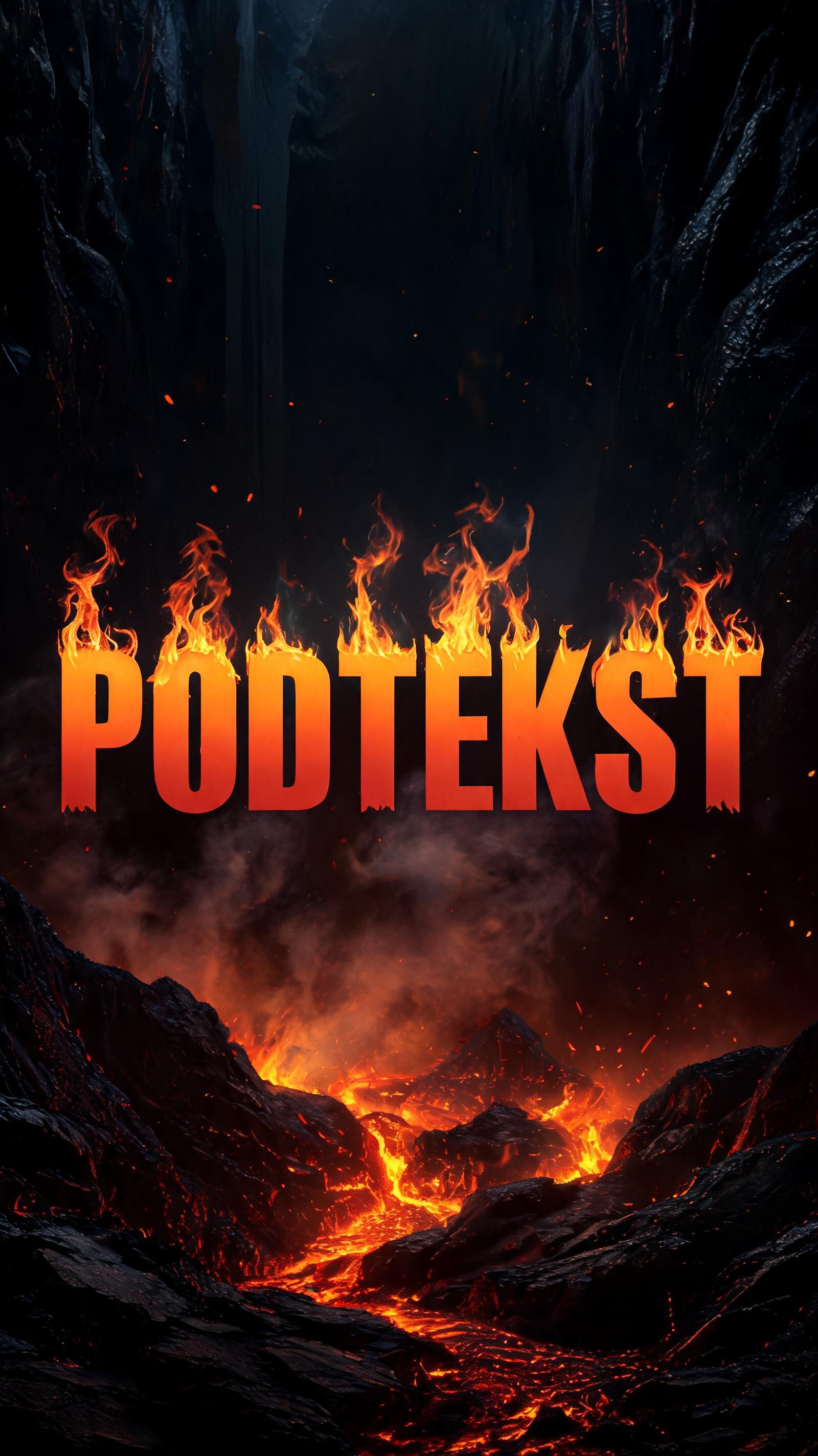 "PODTEKST" — Fire Smoke | AI Text Effect Generator