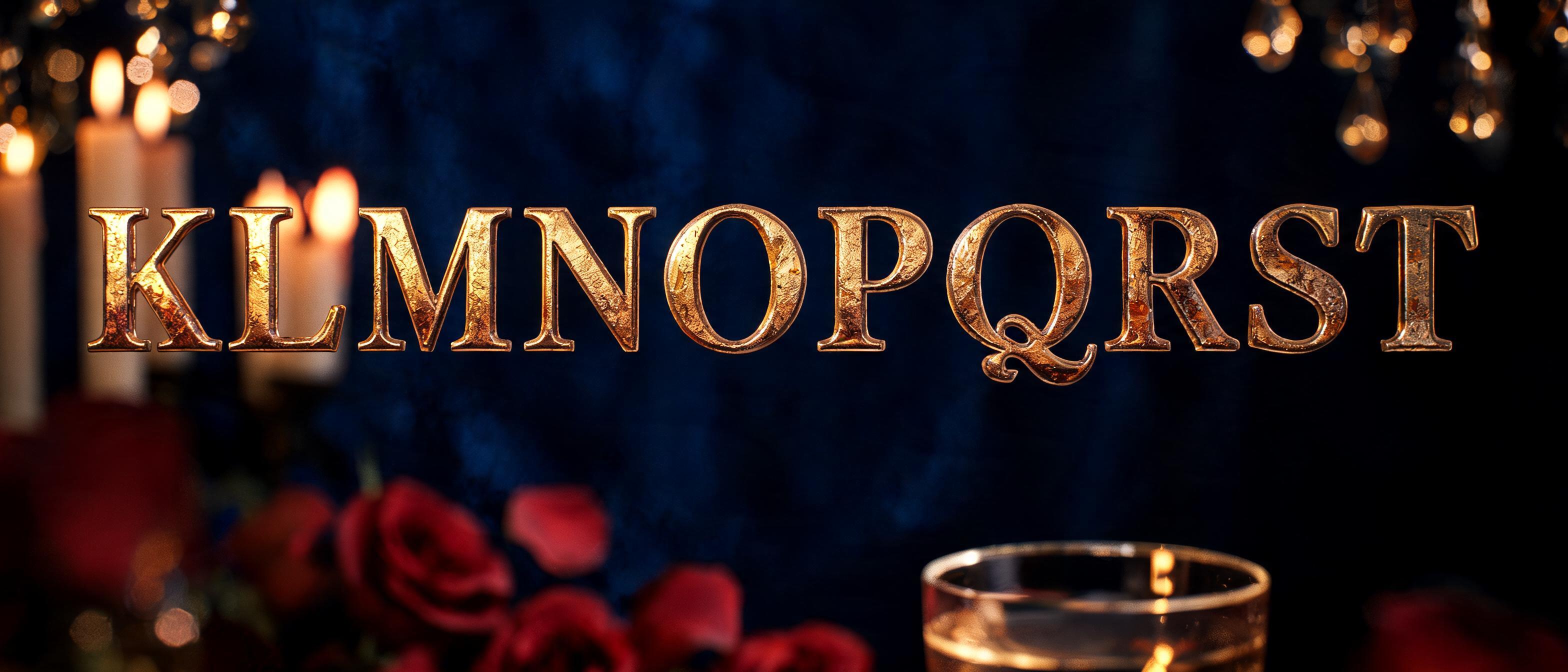 "K L M N O P Q R S T" — Anniversary | AI Text Effect Generator