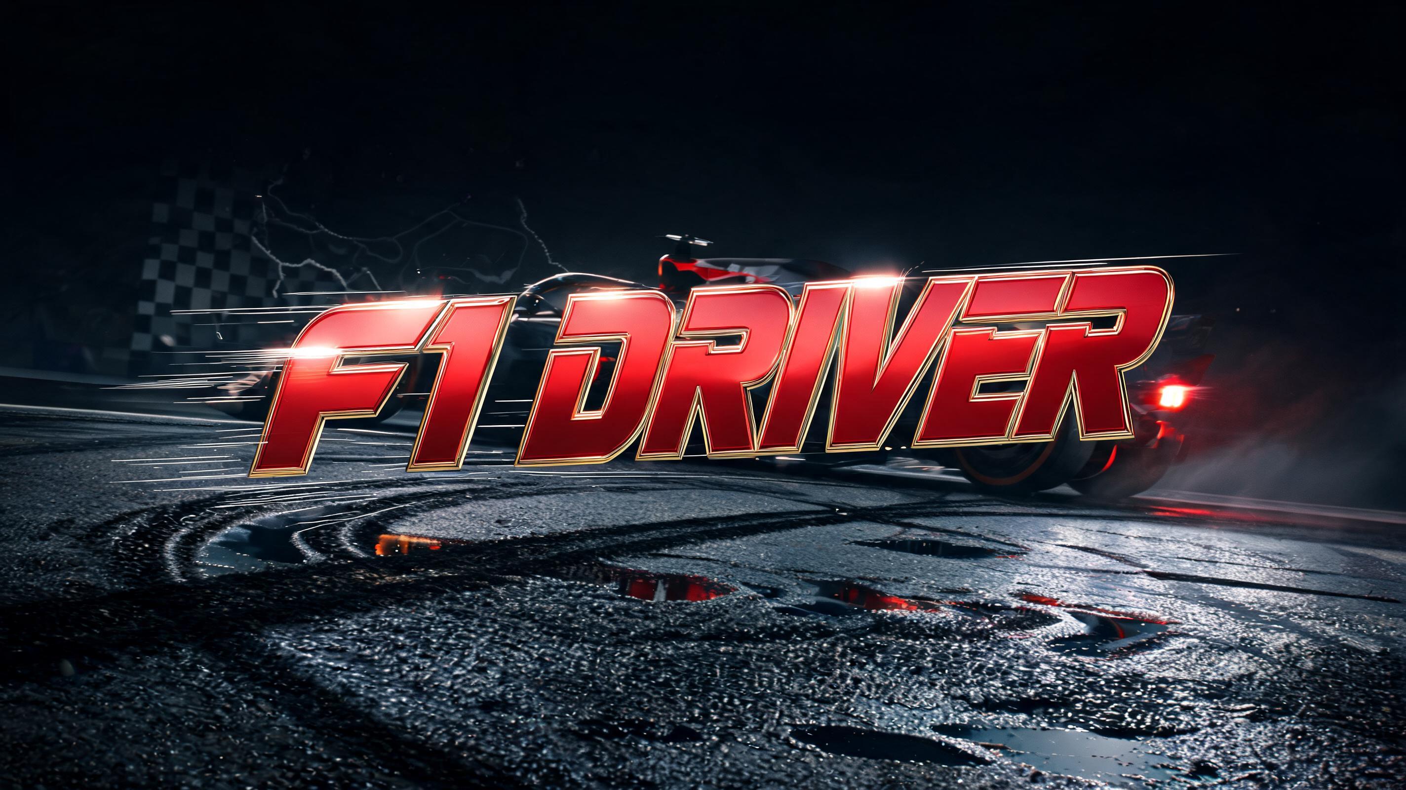 "F1 Driver" — Racing | AI Text Effect Generator