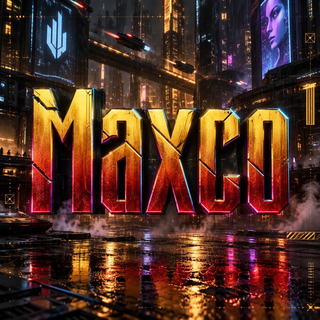 "Maxco" — Cyberpunk 2077 | AI Text Effect Generator