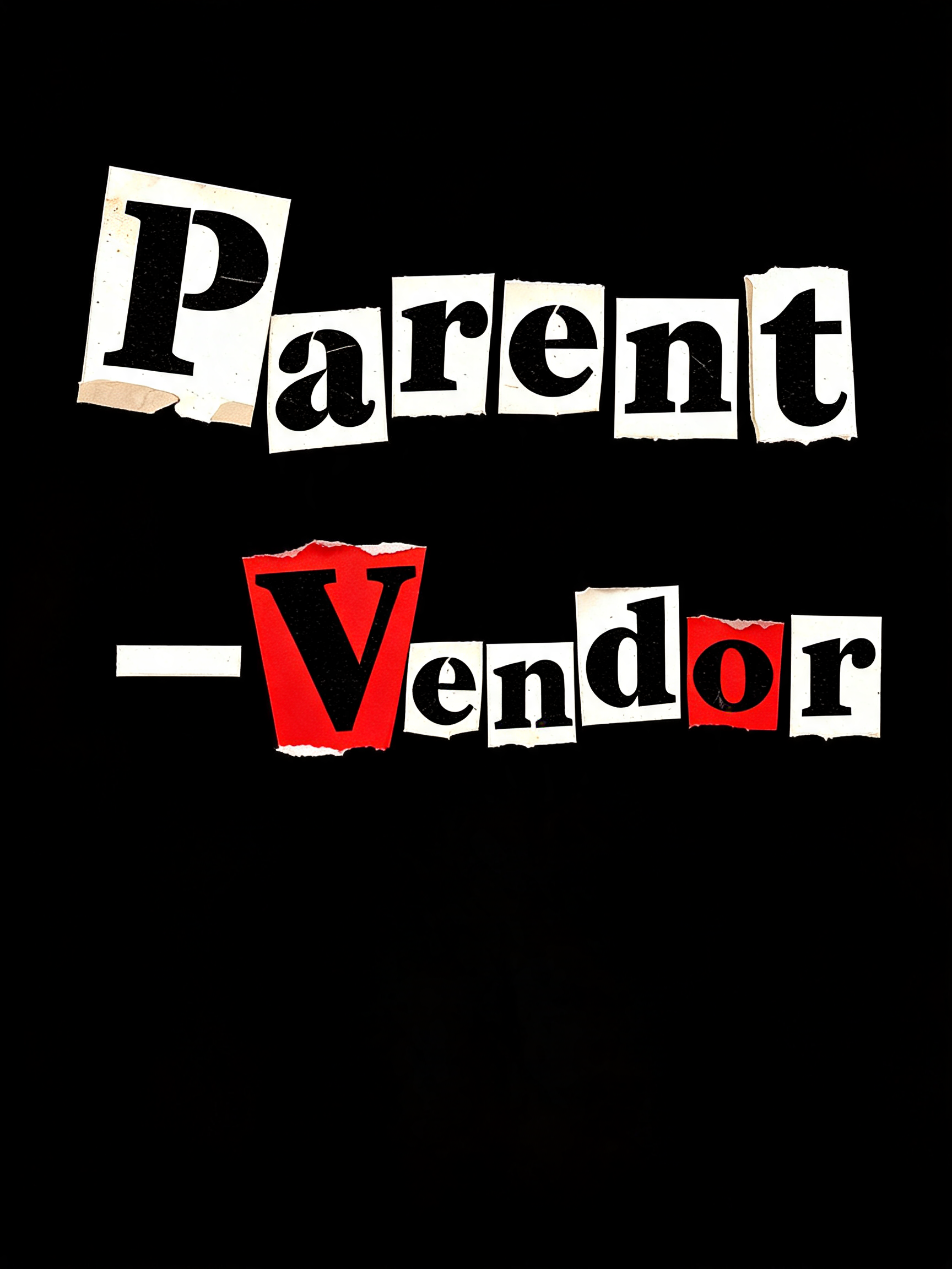 "Parent-Vendor" — Grunge | AI Text Effect Generator