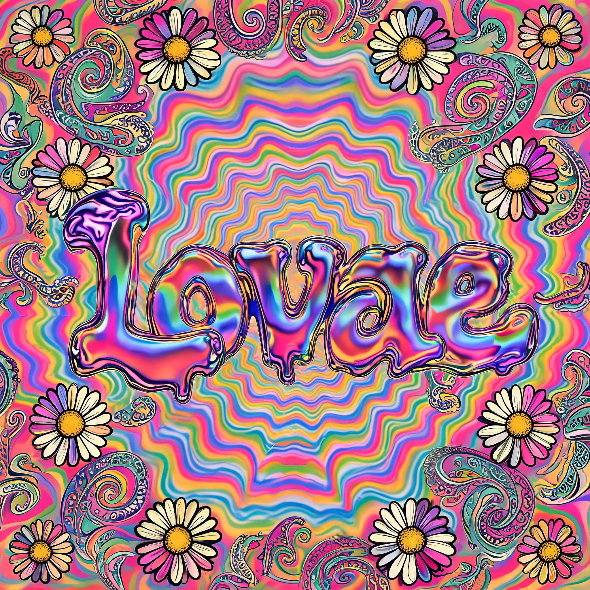 "Lovae" — Psychedelic | AI Text Effect Generator