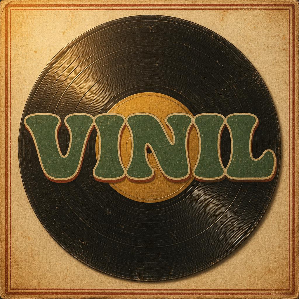 "VINIL" — Vintage | AI Text Effect Generator