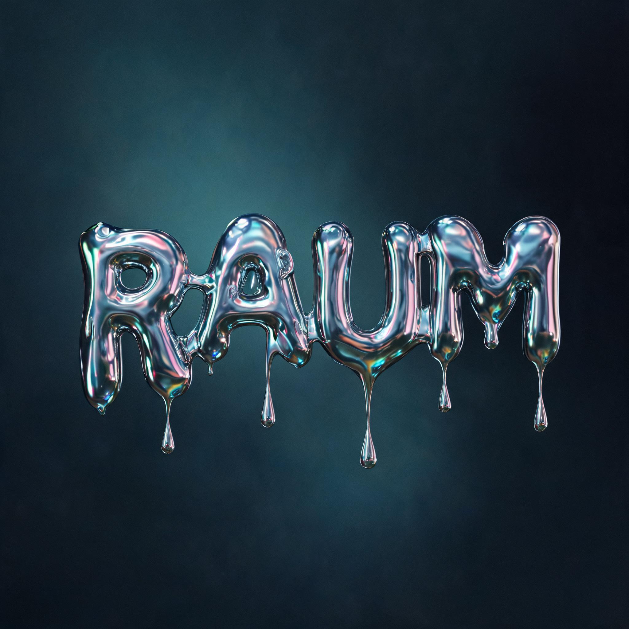 "RAUM" — Y2k Liquid | AI Text Effect Generator