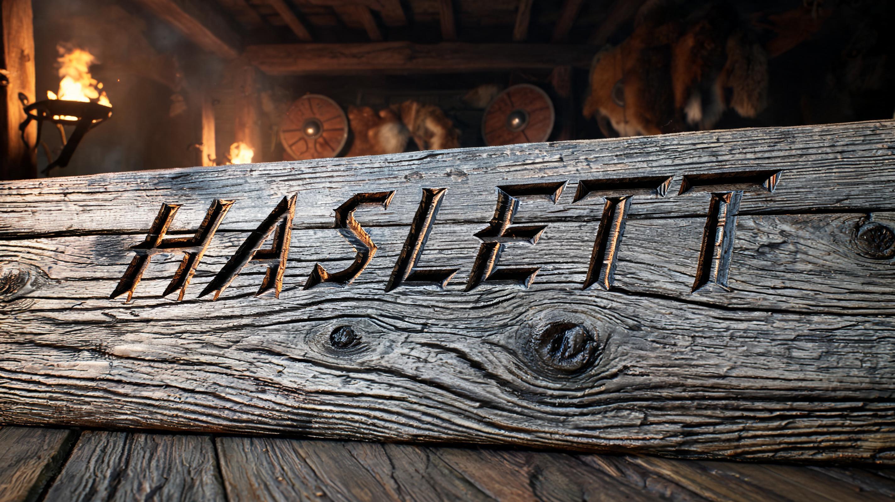 "HASLETT" — Viking | AI Text Effect Generator