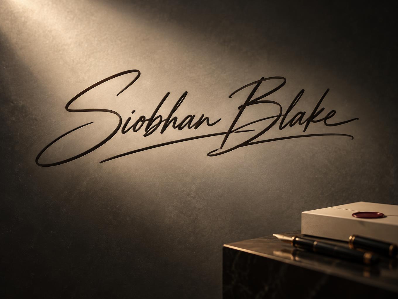 "Siobhan Blake" —  | AI Text Effect Generator