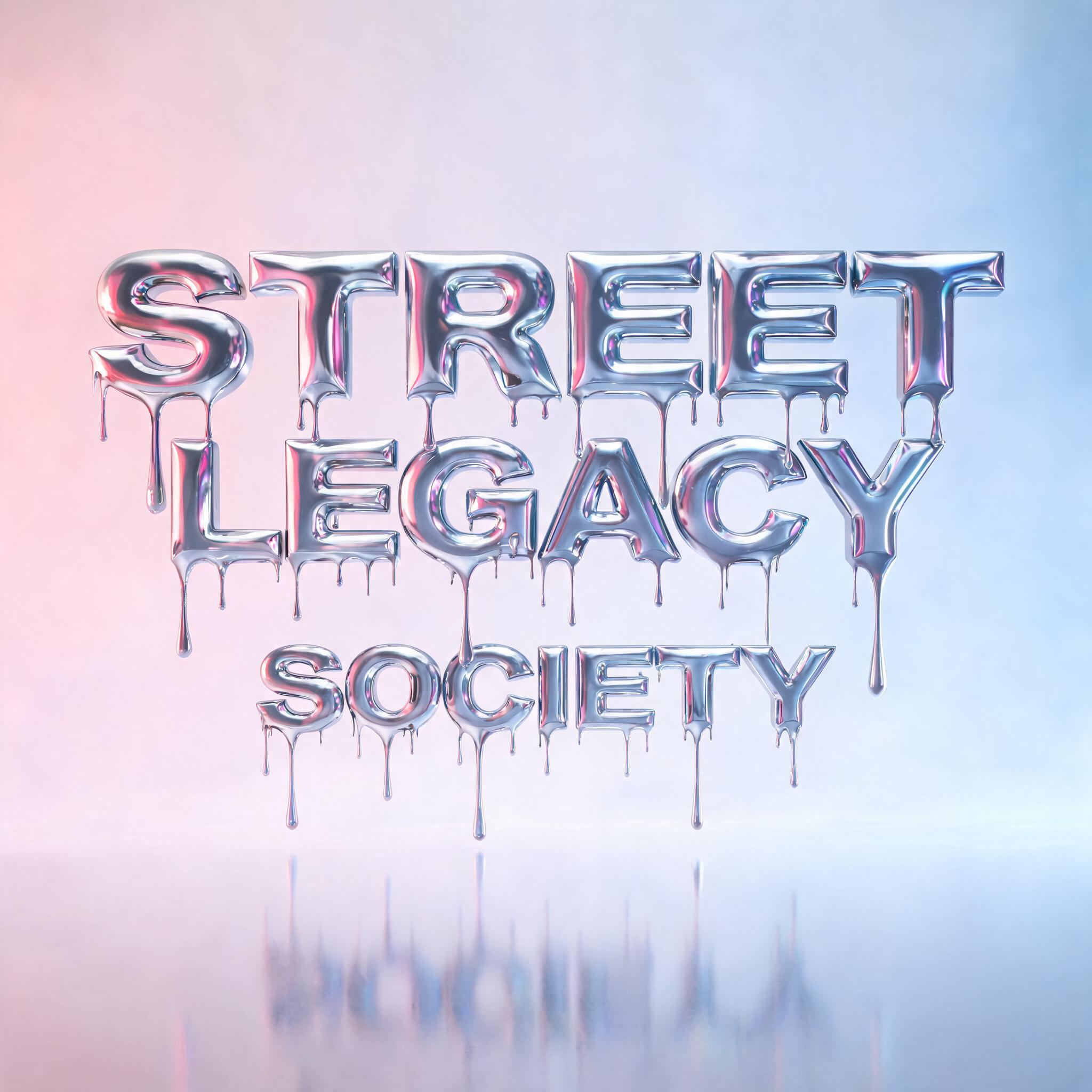 "Street Legacy Society" — Y2k Liquid | AI Text Effect Generator