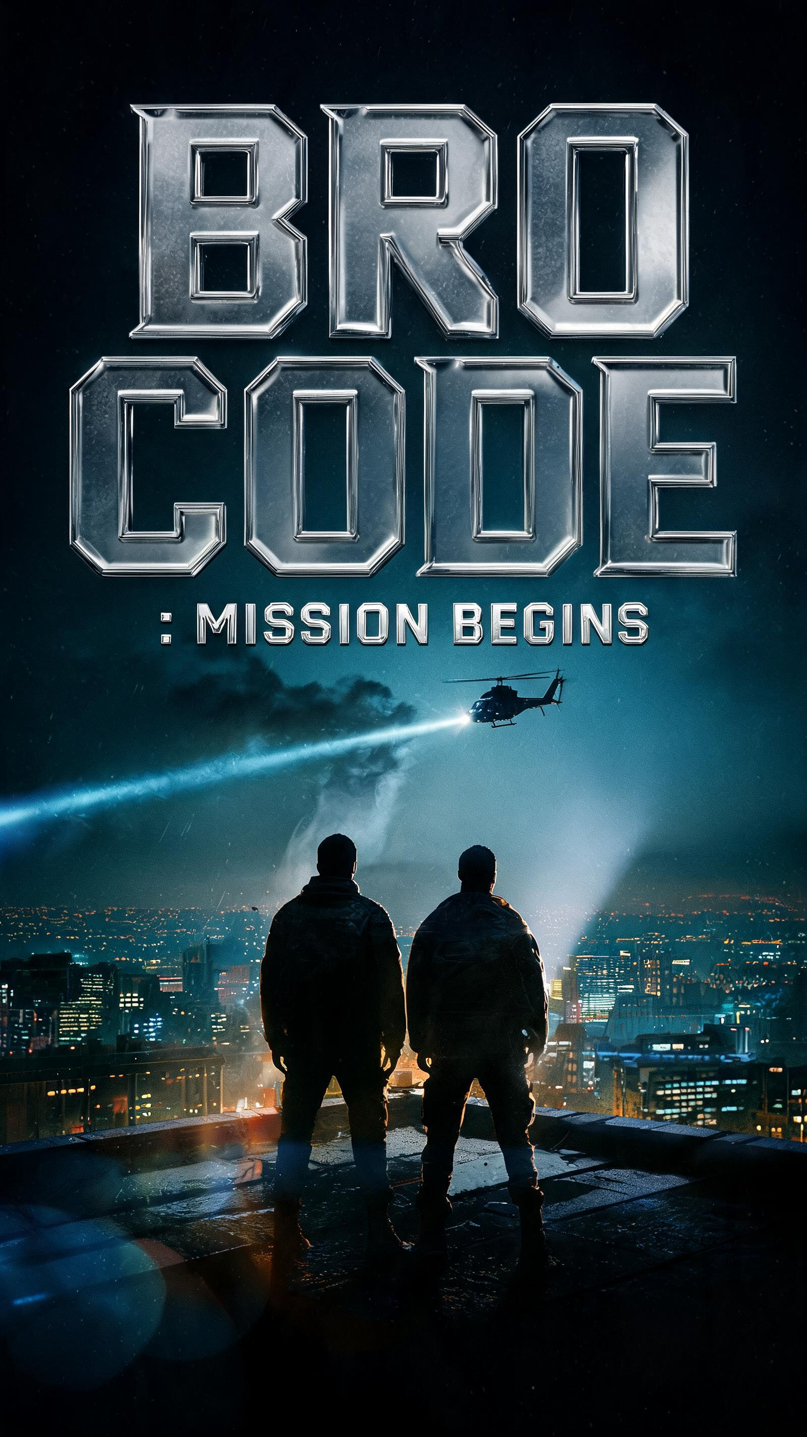 "BRO CODE
: MISSION BEGINS" — Cinematic | AI Text Effect Generator