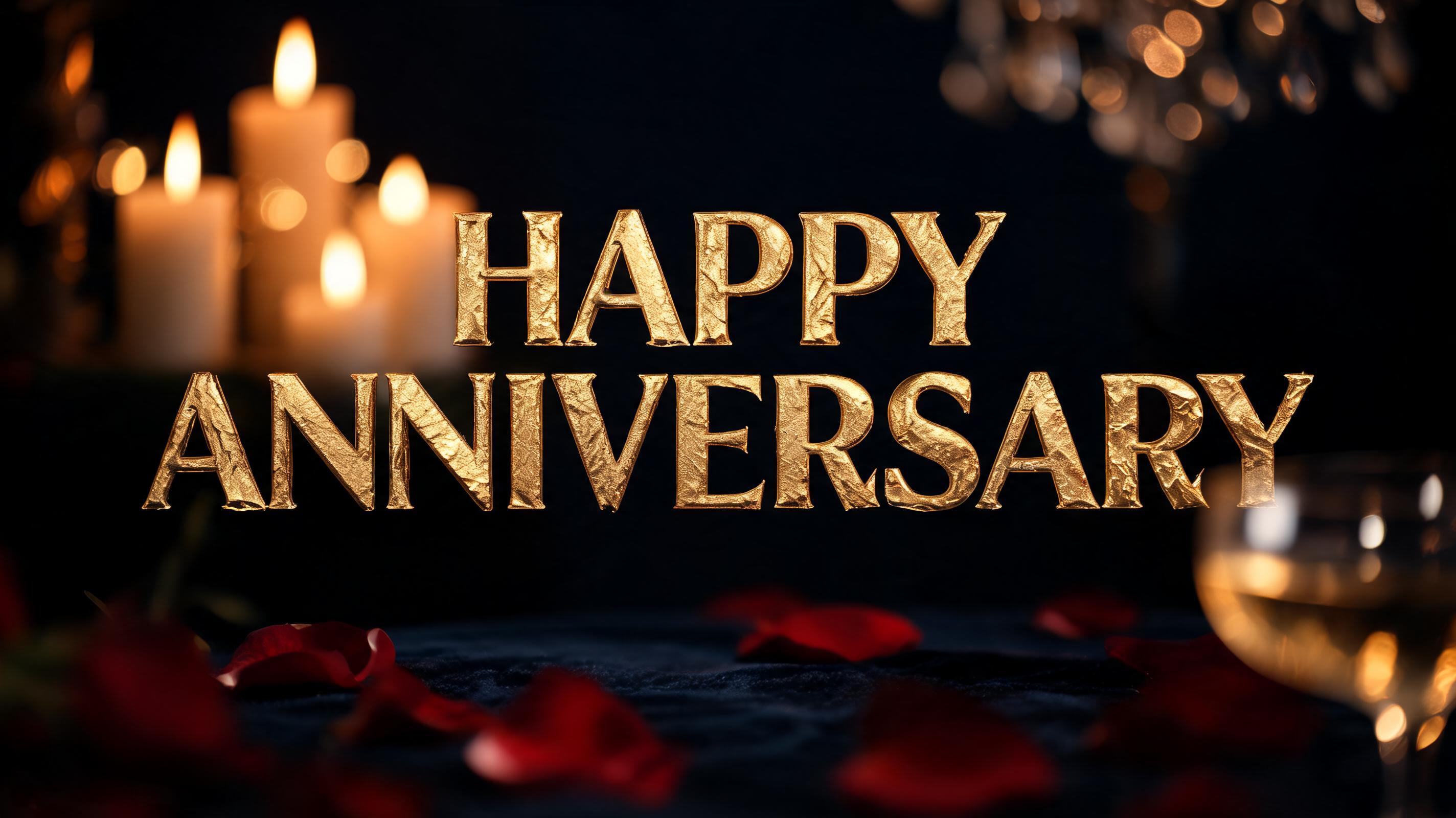 "HAPPY ANNIVERSARY" — Anniversary | AI Text Effect Generator