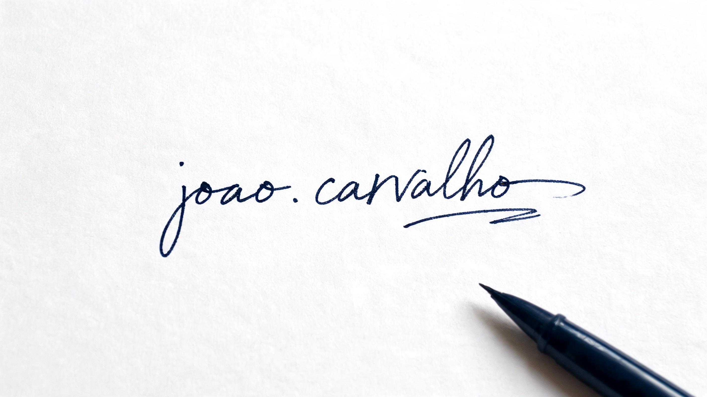 "joao.carvalho " — Cursive Signature | AI Text Effect Generator