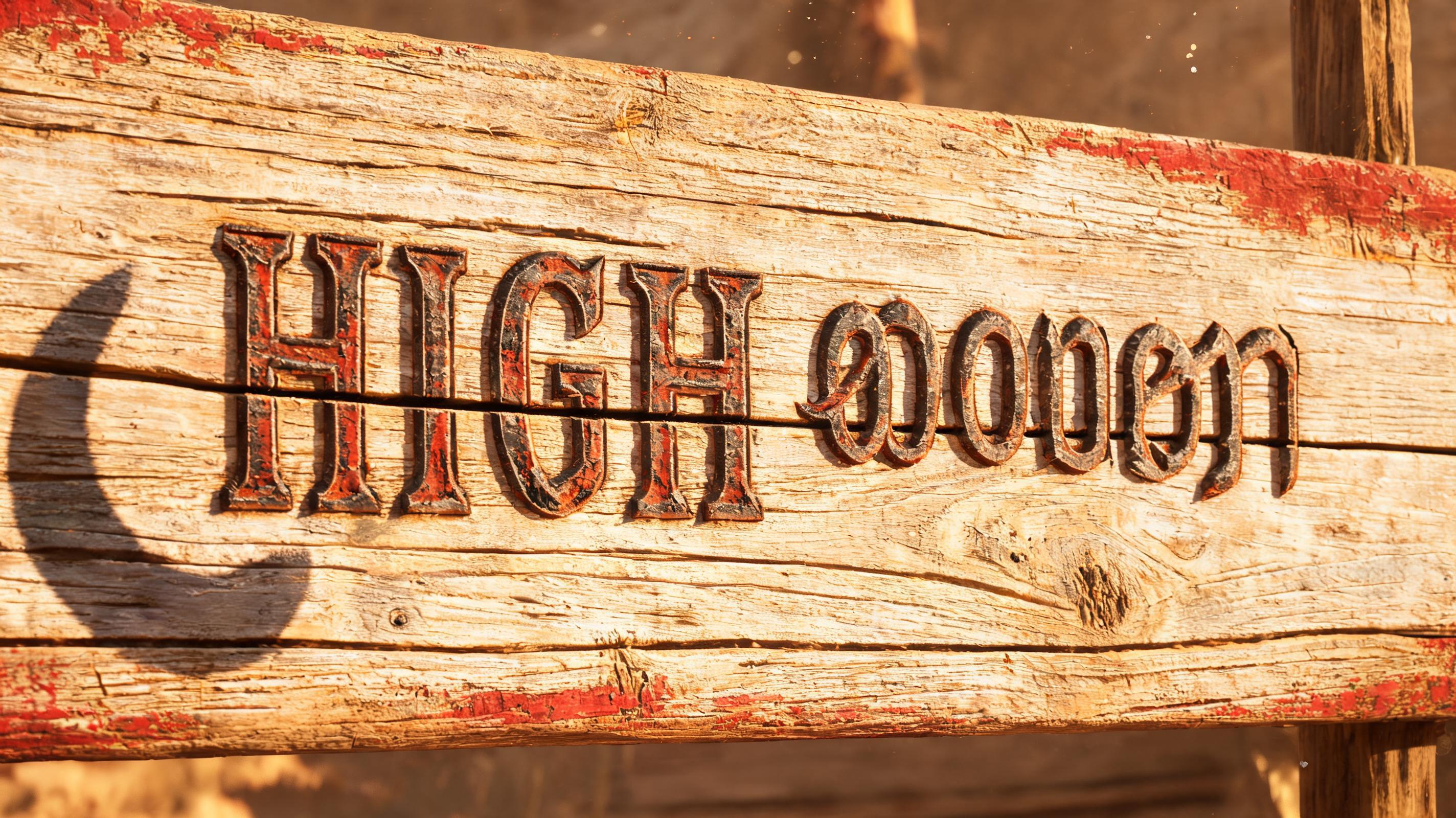 "HIGH ലെസാ " — Western | AI Text Effect Generator