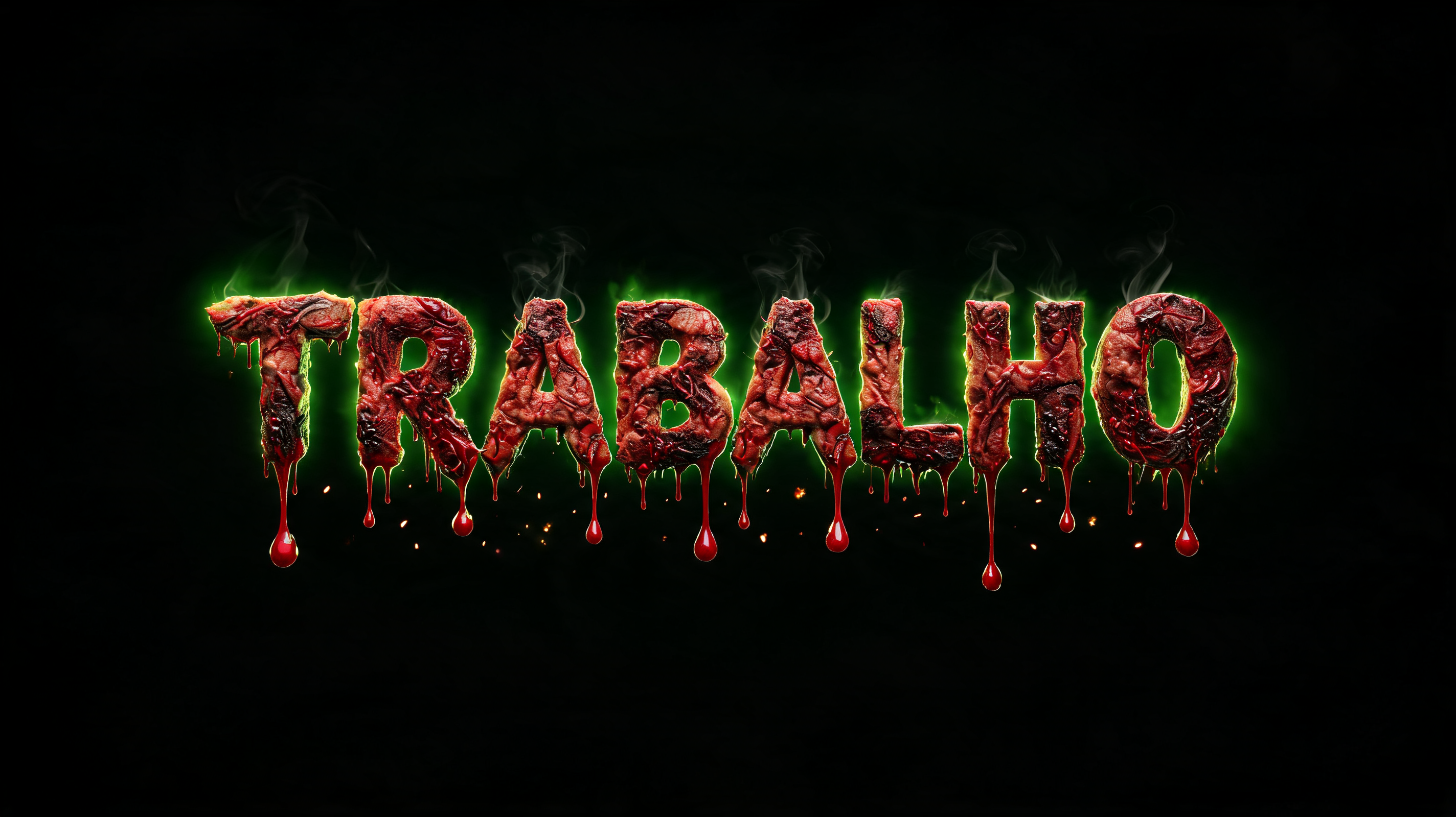 "TRABALHO" — Horror | AI Text Effect Generator