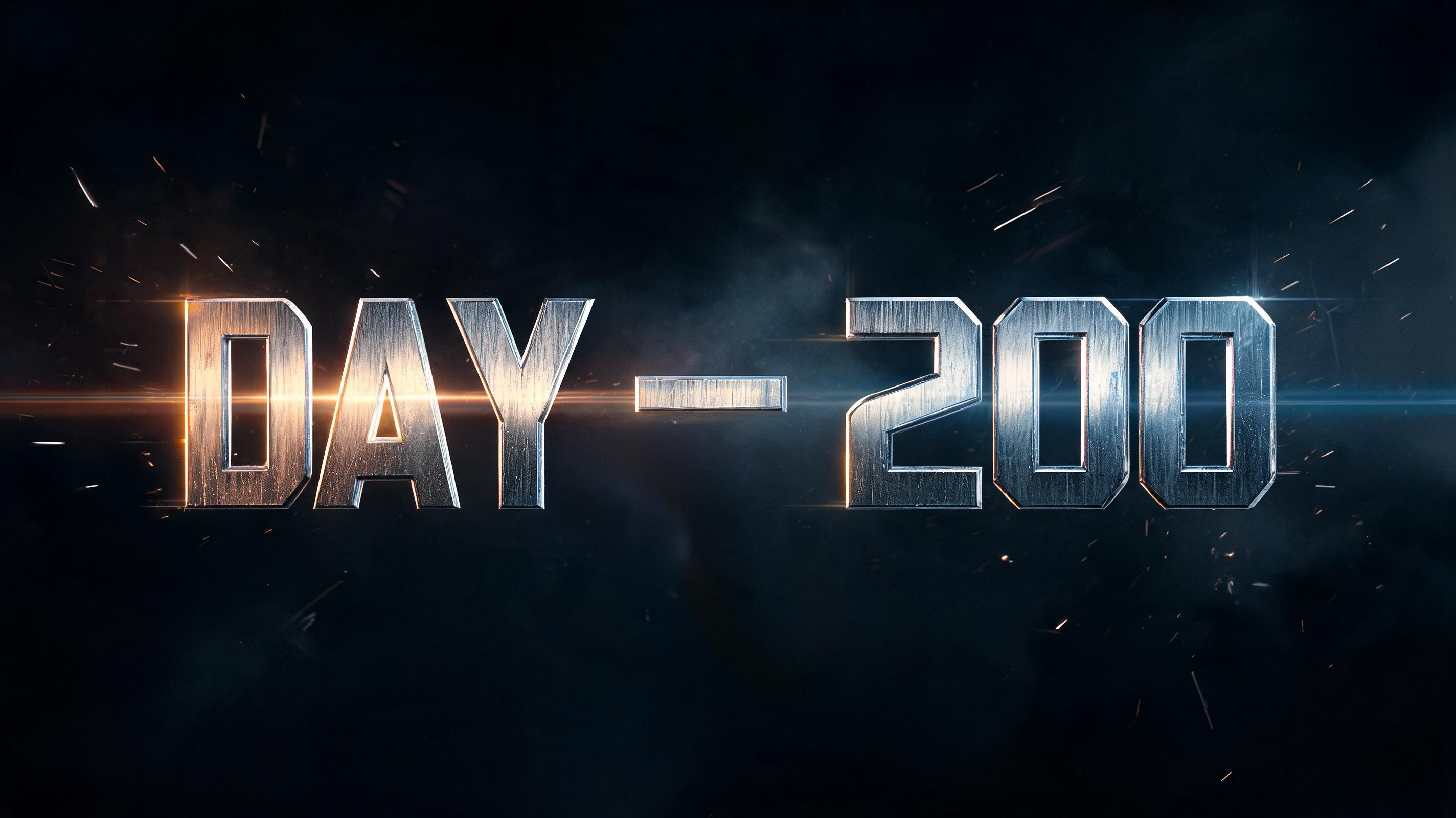 "DAY - 200" — Cinematic Action | AI Text Effect Generator