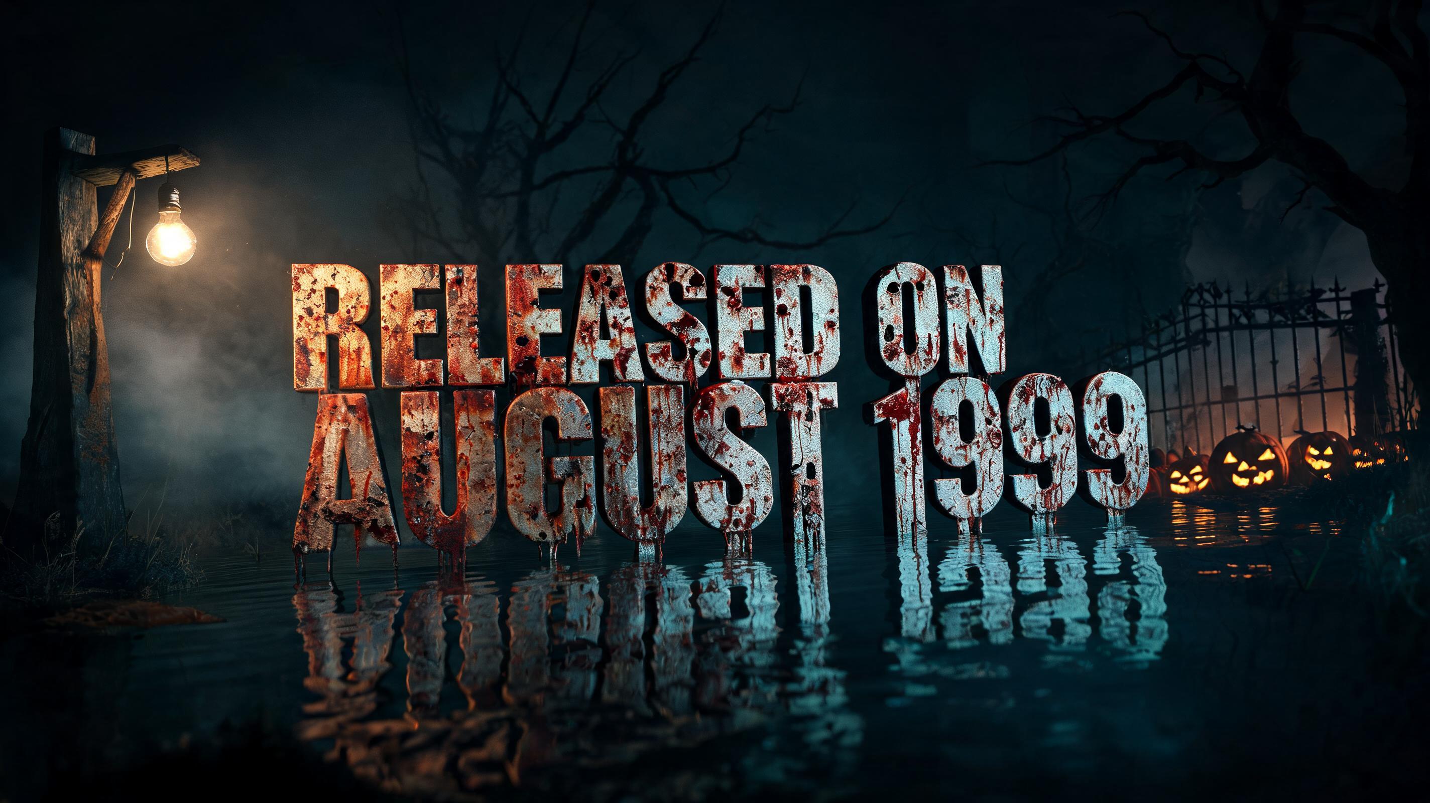 "Released On August 1999" — Cinematic Horror | AI Text Effect Generator