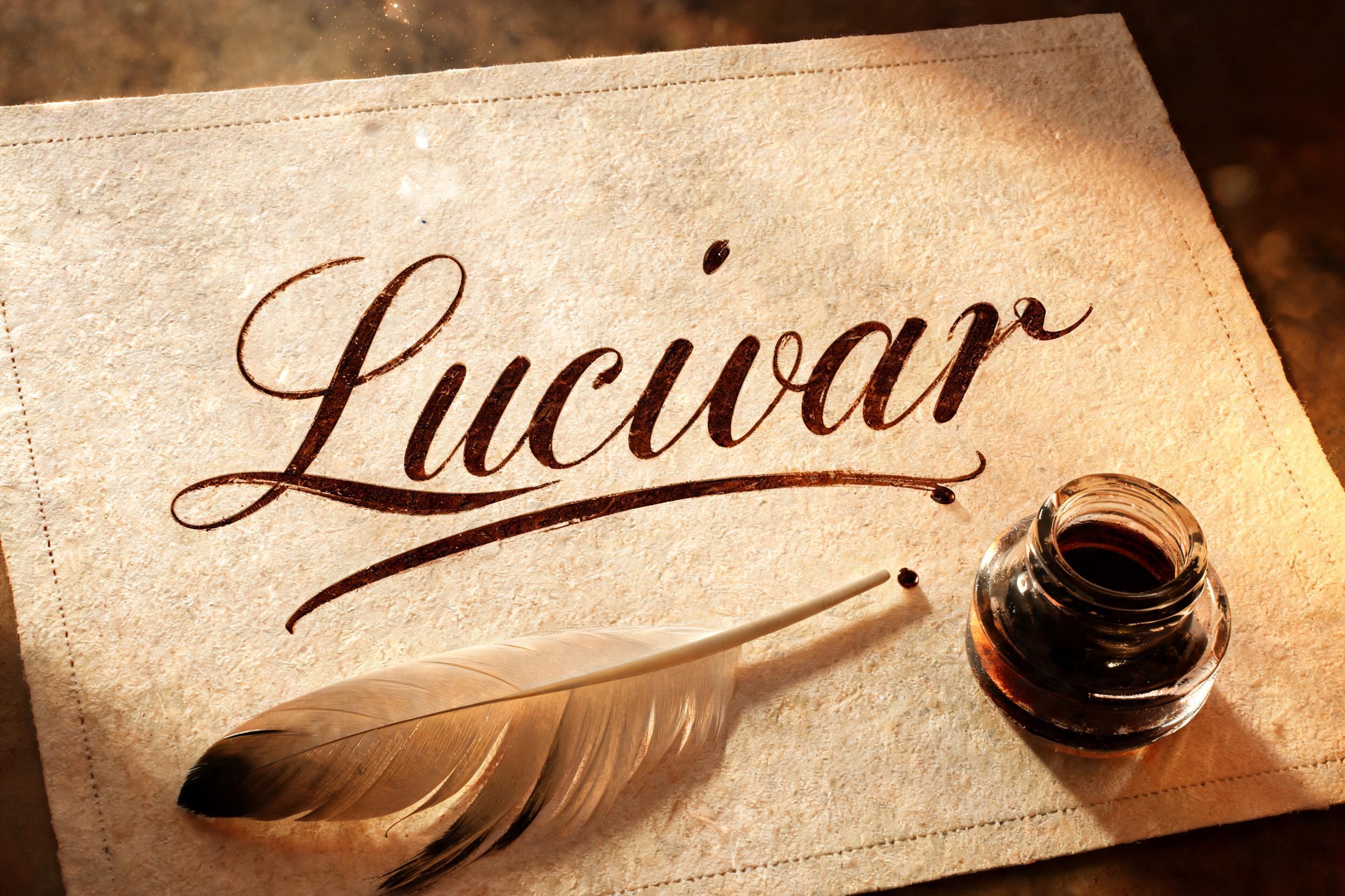 "Lucivar" — Handwritten Script | AI Text Effect Generator