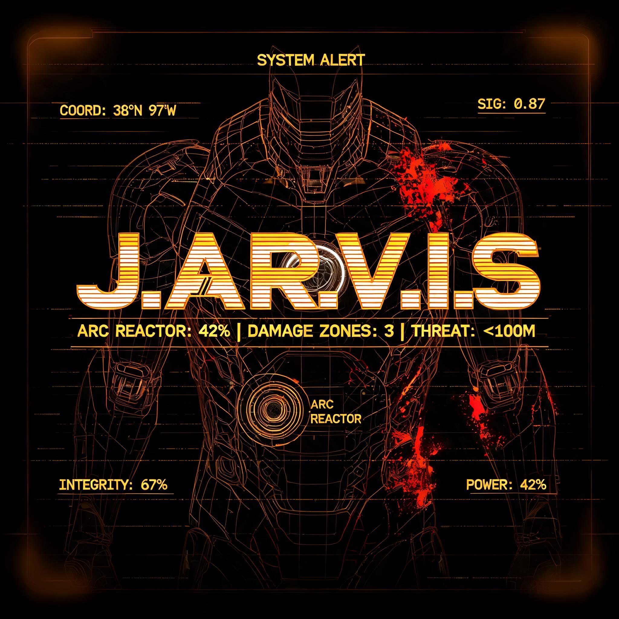 "J.A.R.V.I.S" — Cyberpunk Tech Hud text effect