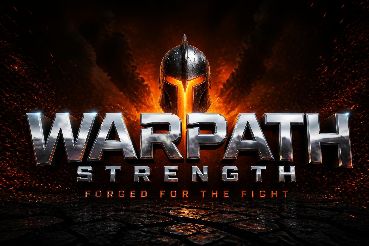 "WARPATH
STRENGTH
FORGED FOR THE FIGHT" — Post Apocalyptic | AI Text Effect Generator