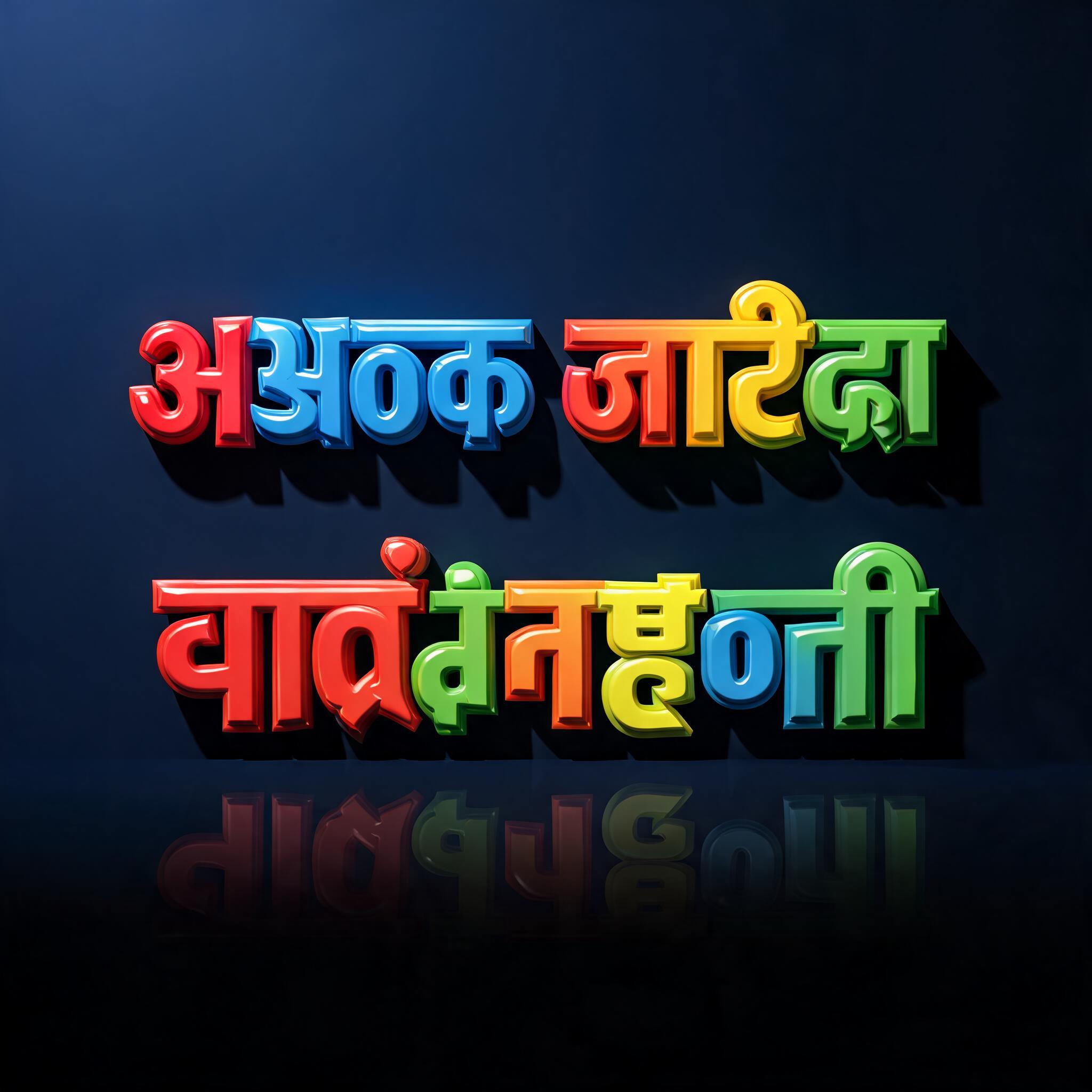 "अशोक जारेडा चादंनहोली" — 3d Bold | AI Text Effect Generator