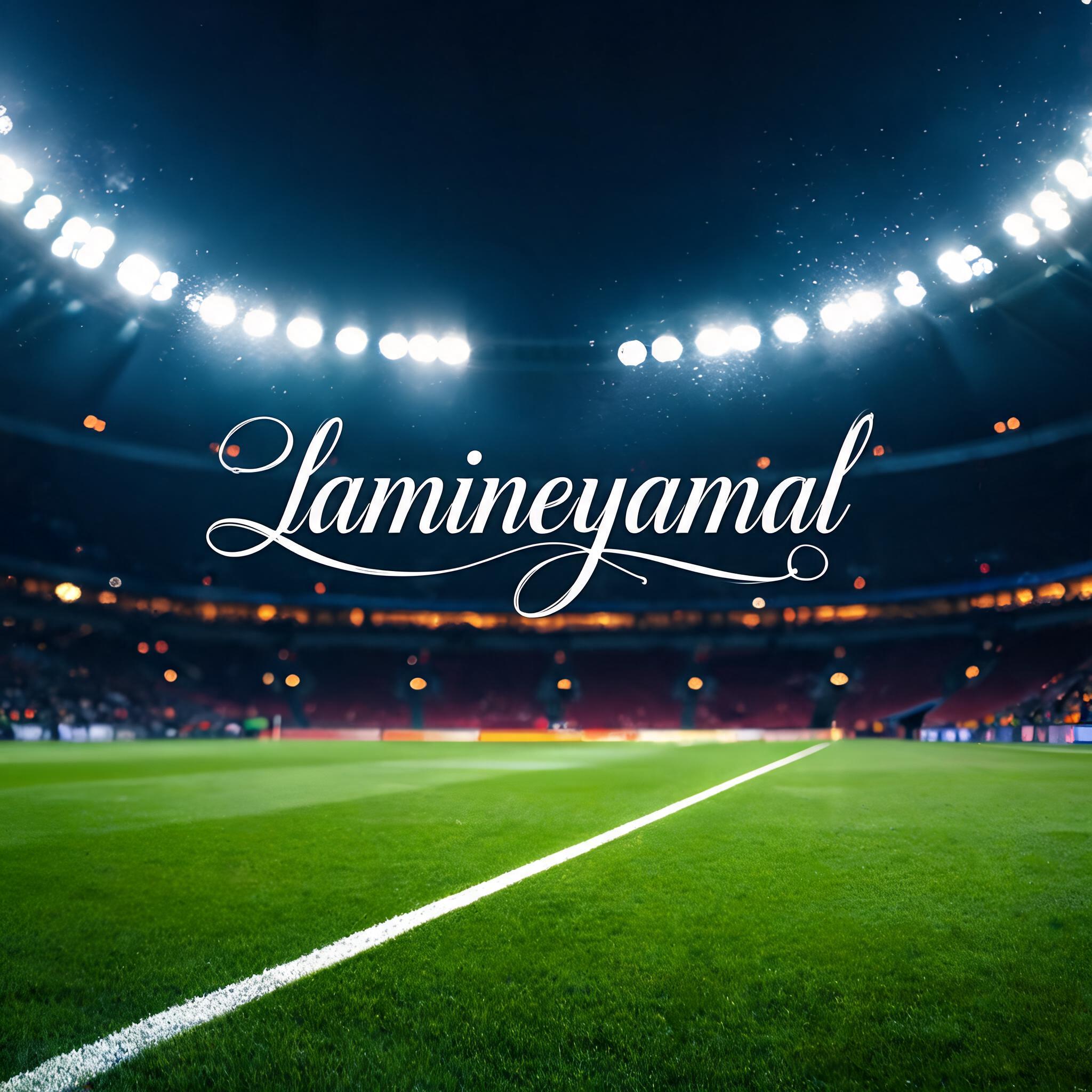"lamineyamal" —  | AI Text Effect Generator