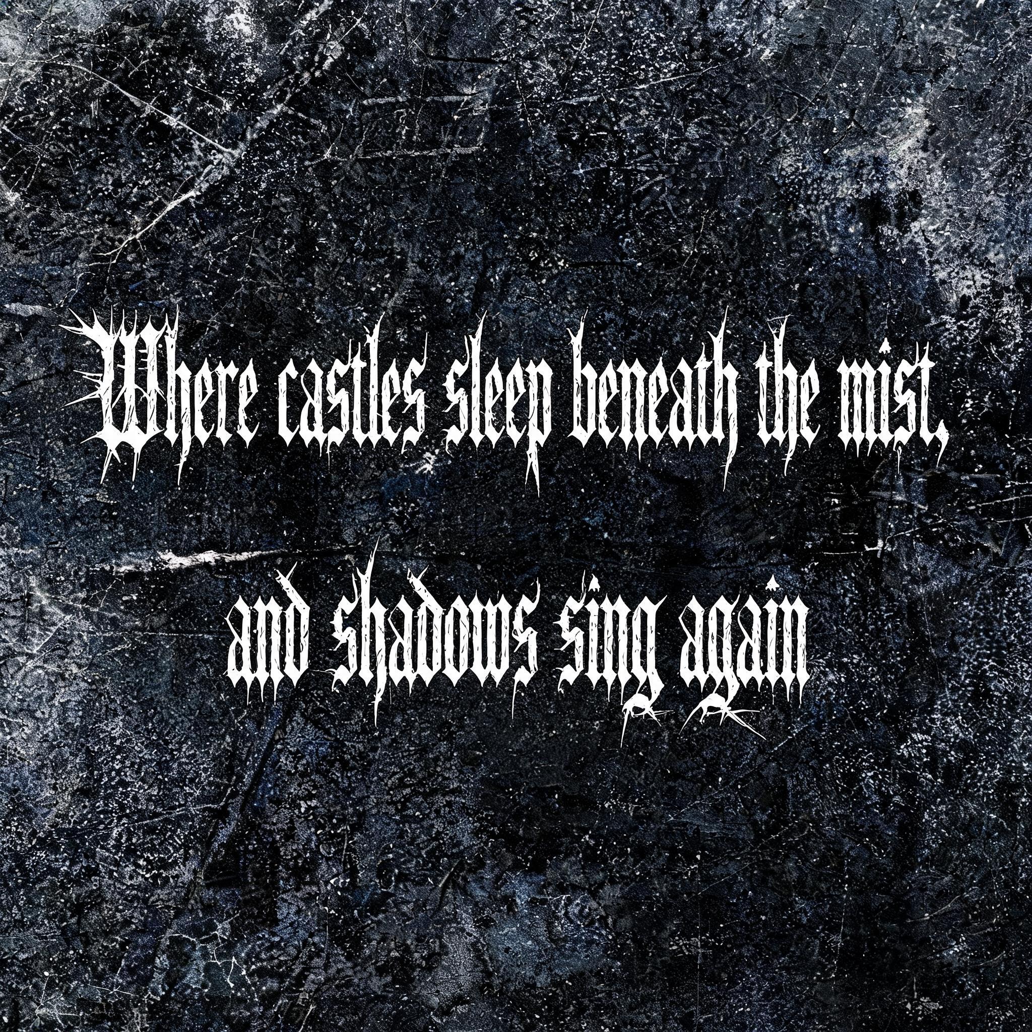 "“Where castles sleep beneath the mist, and shadows sing again" — Gothic Font | AI Text Effect Generator
