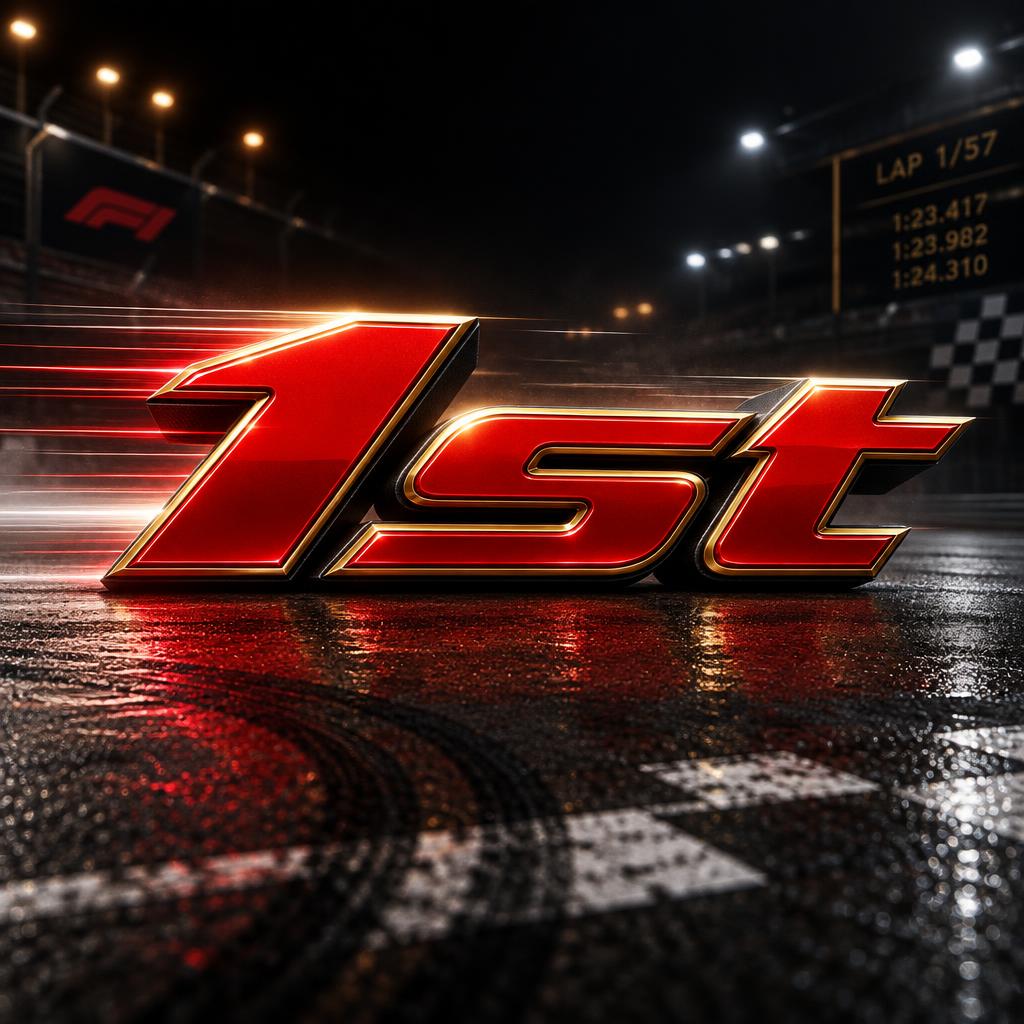 "1st" — Racing | AI Text Effect Generator