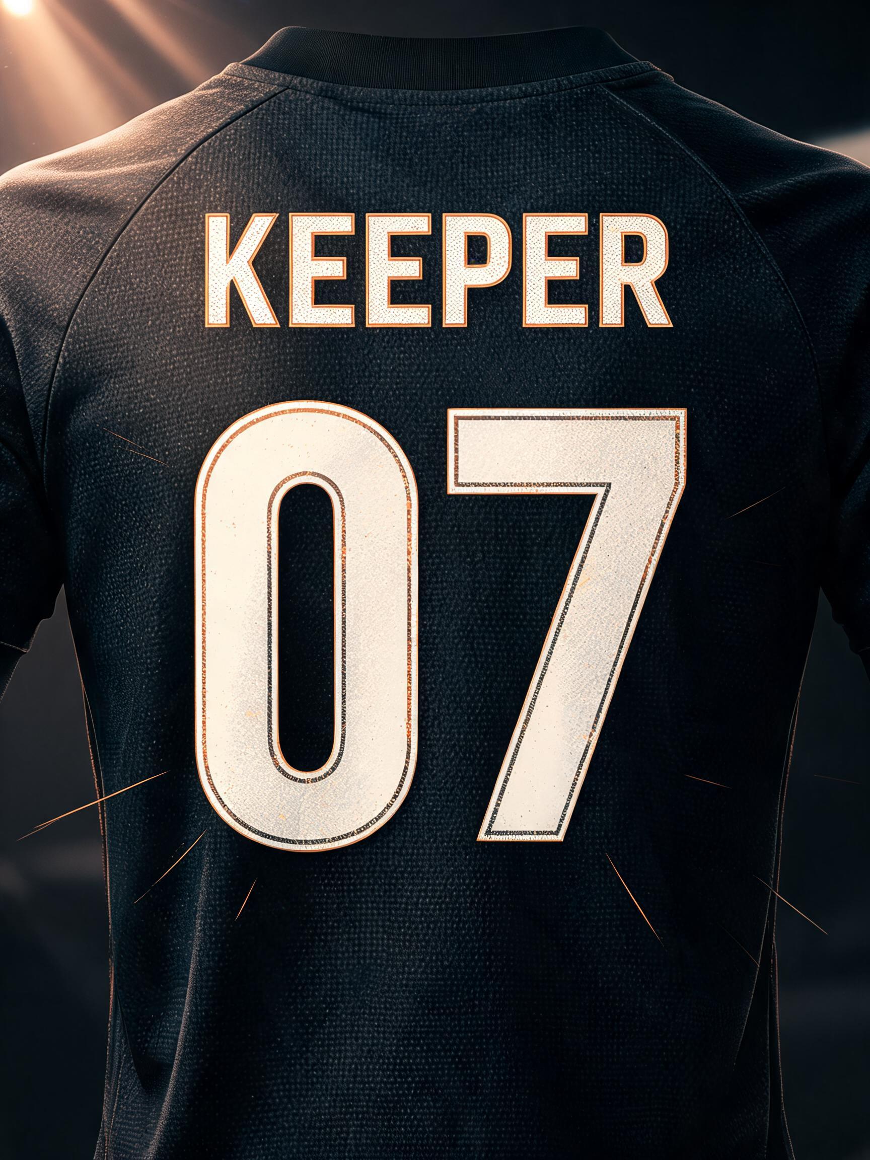 "07
KEEPER" — Sports text effect